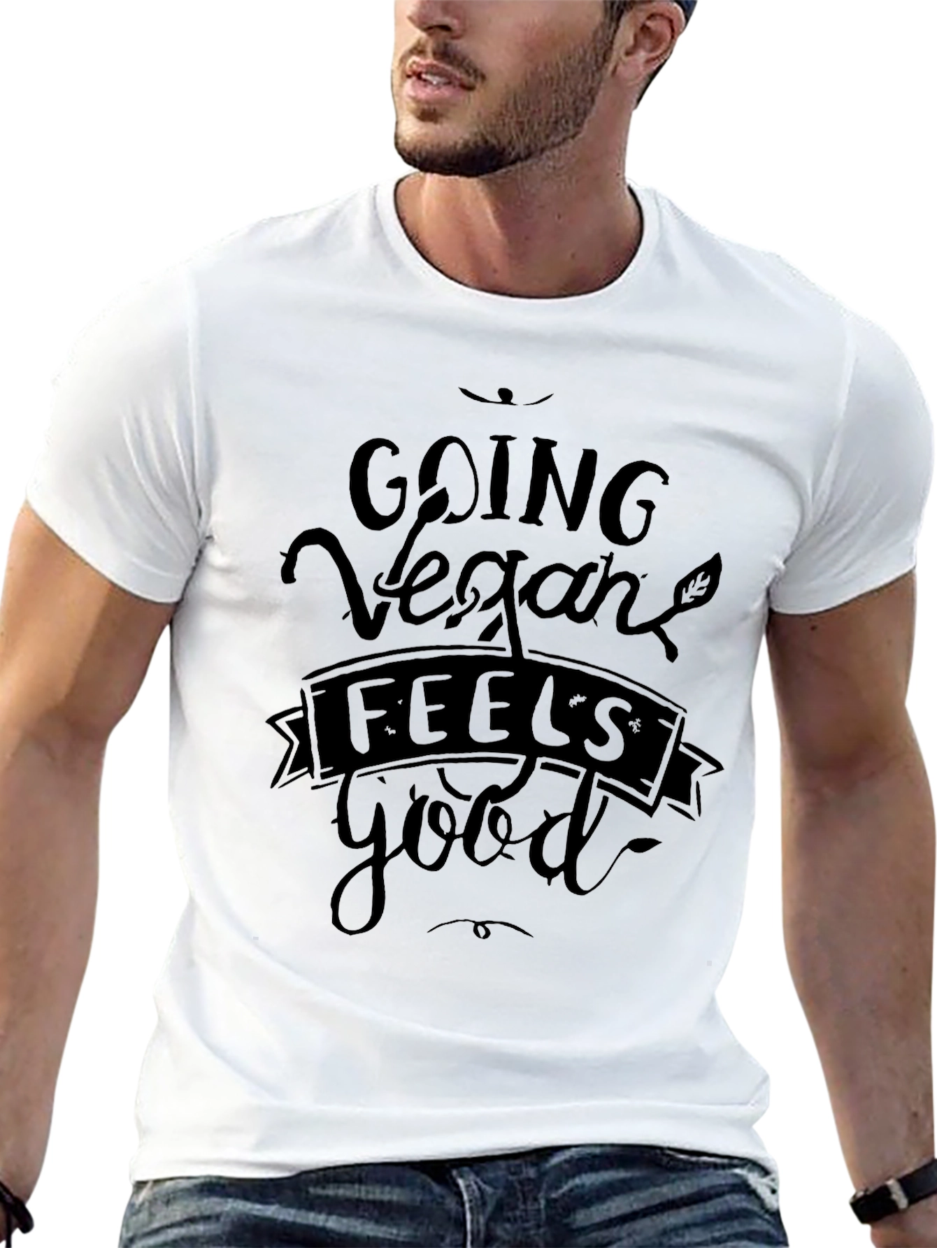 Vegan Feels Good Black T-Shirt