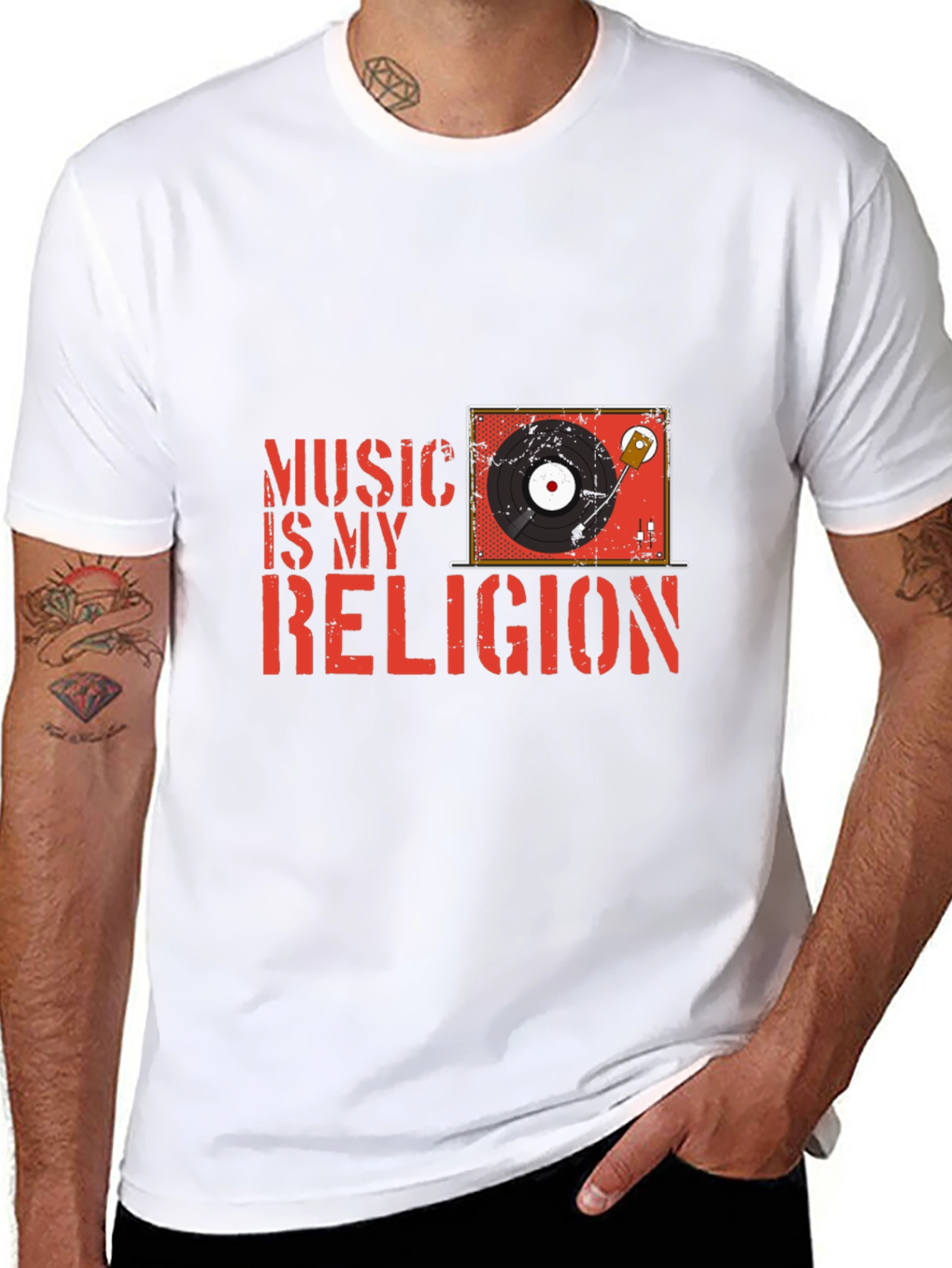 Music is My Religion Graphic T-Shirt