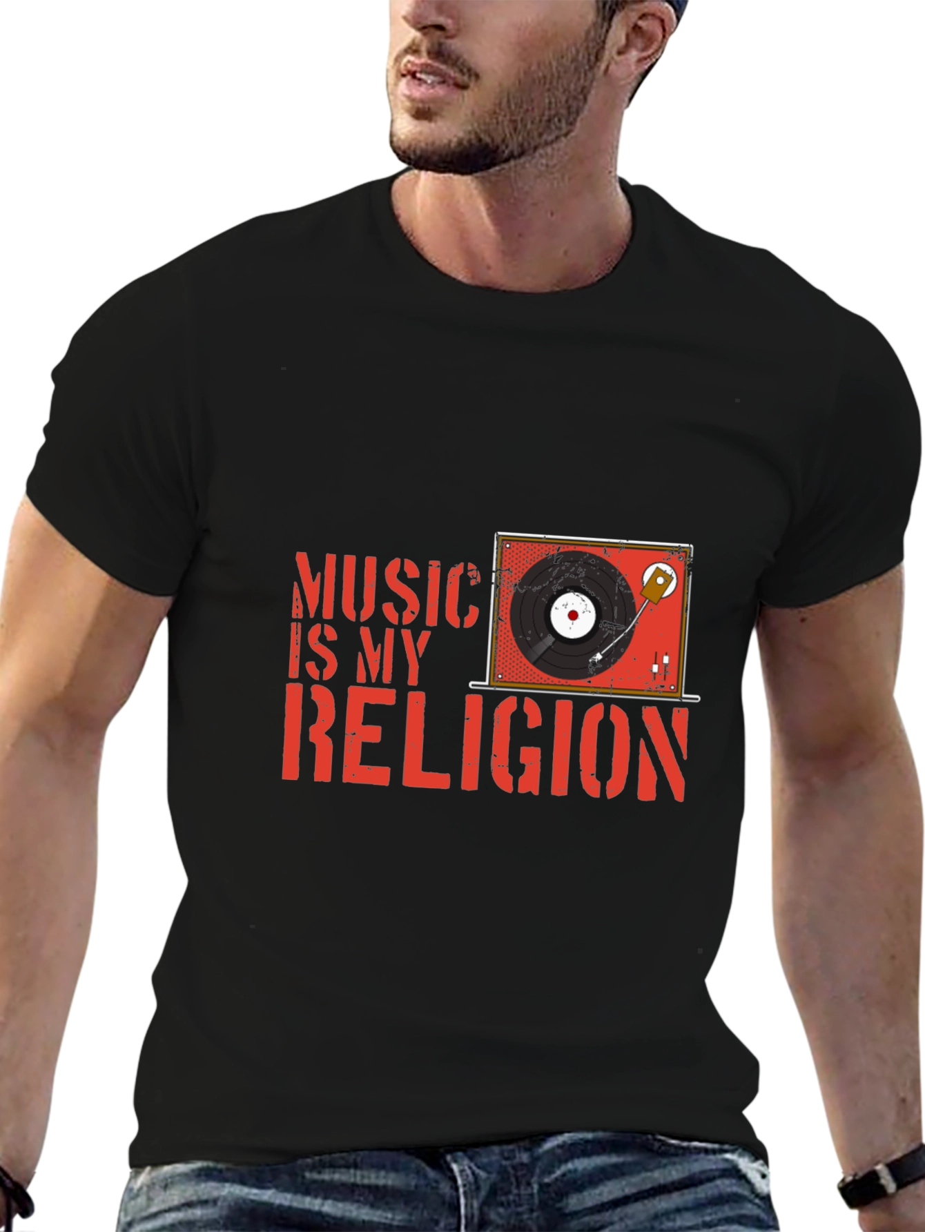 Music is My Religion Graphic T-Shirt