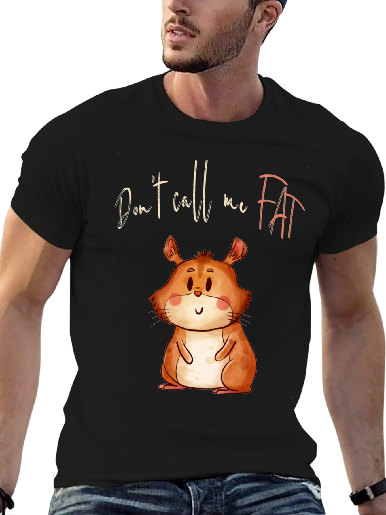 Funny Hamster T-Shirt - Dont Call Me Fat!