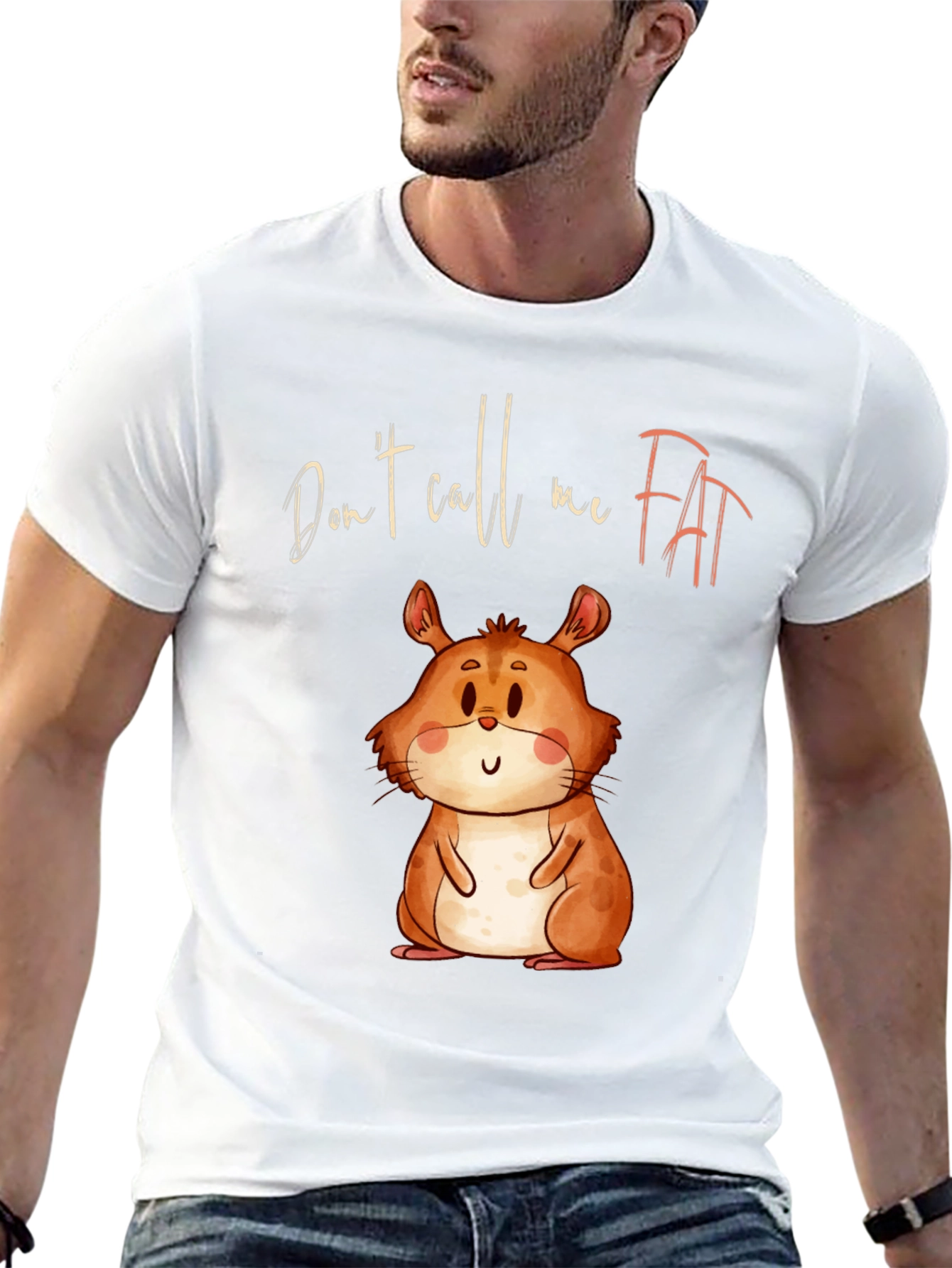 Funny Hamster T-Shirt - Dont Call Me Fat!