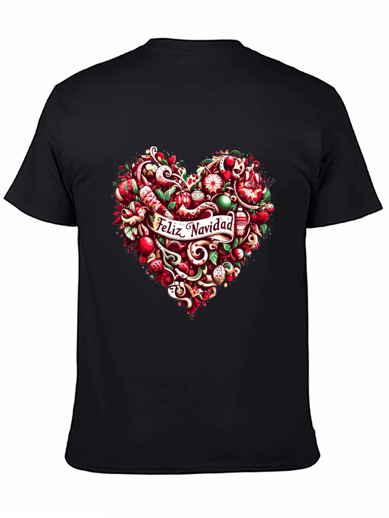 Feliz Navidad Heart Christmas Holiday T-Shirt