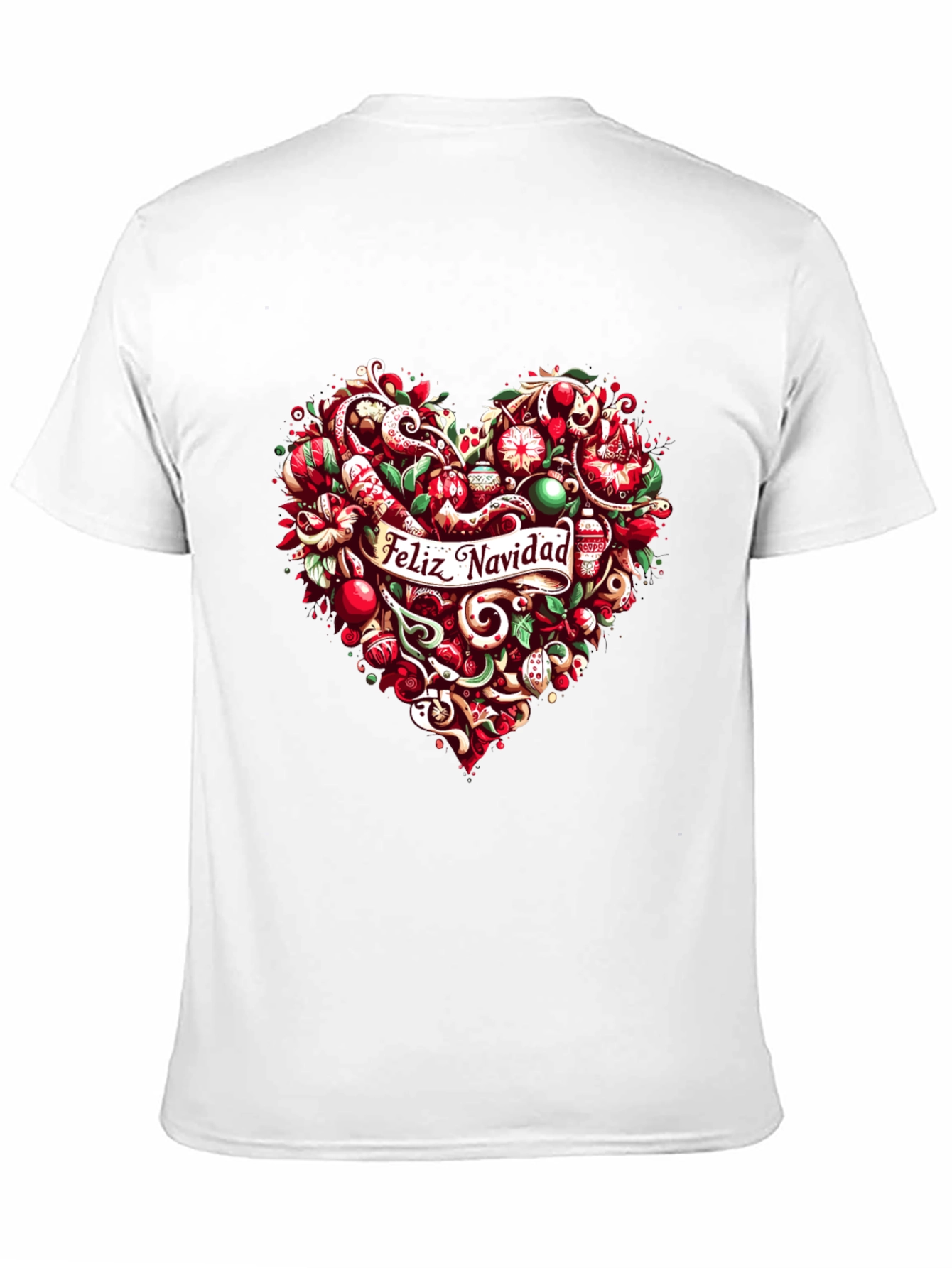 Feliz Navidad Heart Christmas Holiday T-Shirt