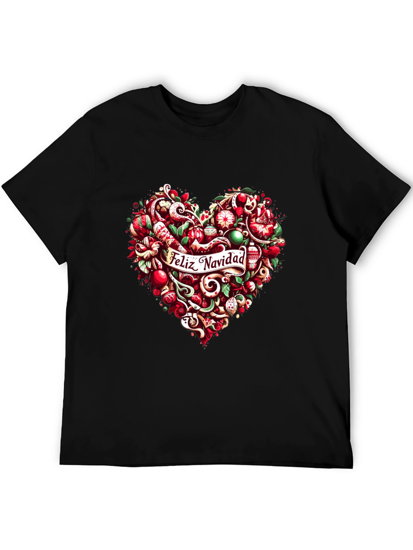 Feliz Navidad Heart Christmas Holiday T-Shirt