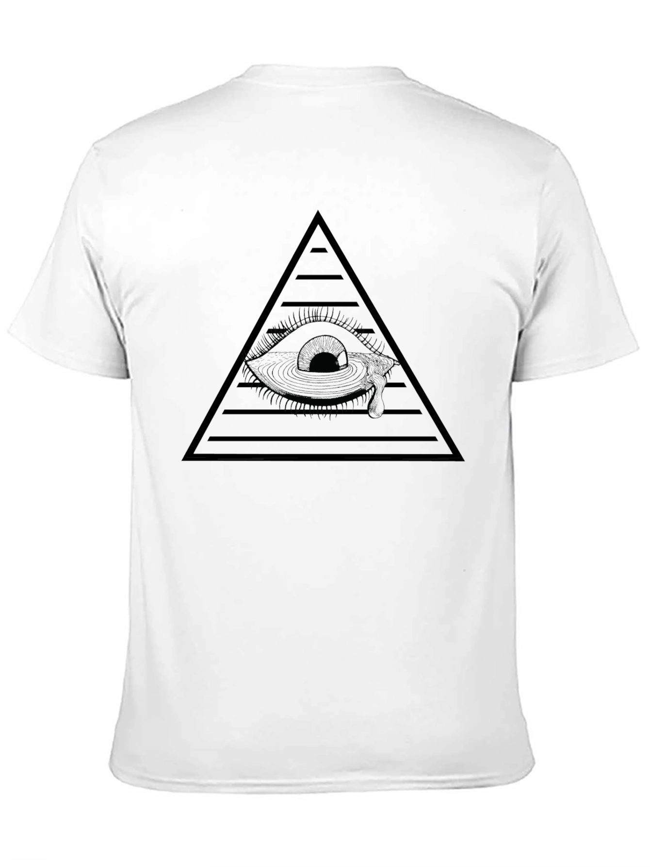 Illuminati Eye Pyramid Graphic Tee - Black