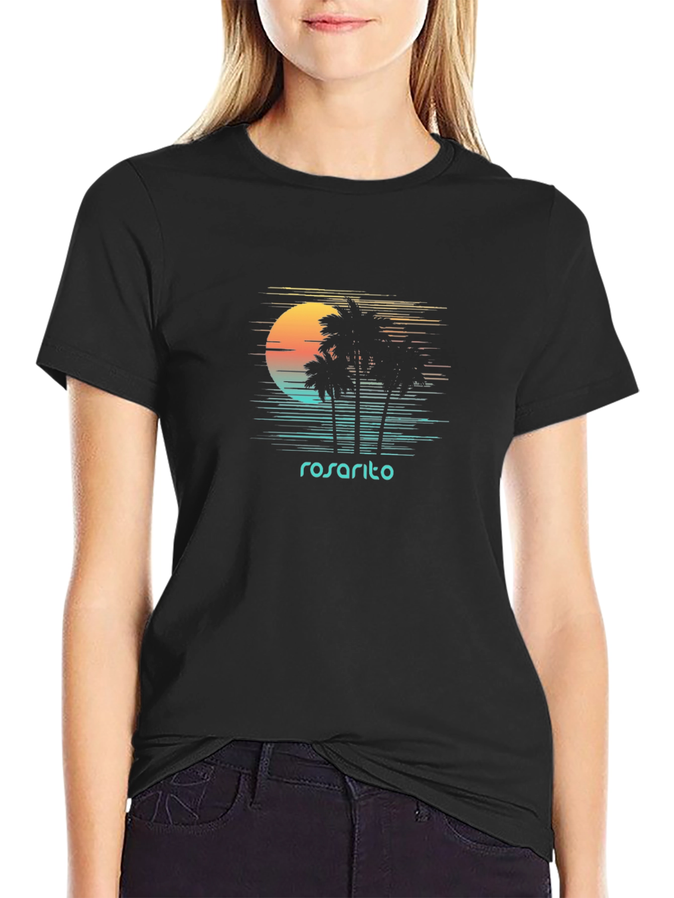 Rosarito Palm Sunset Graphic Tee