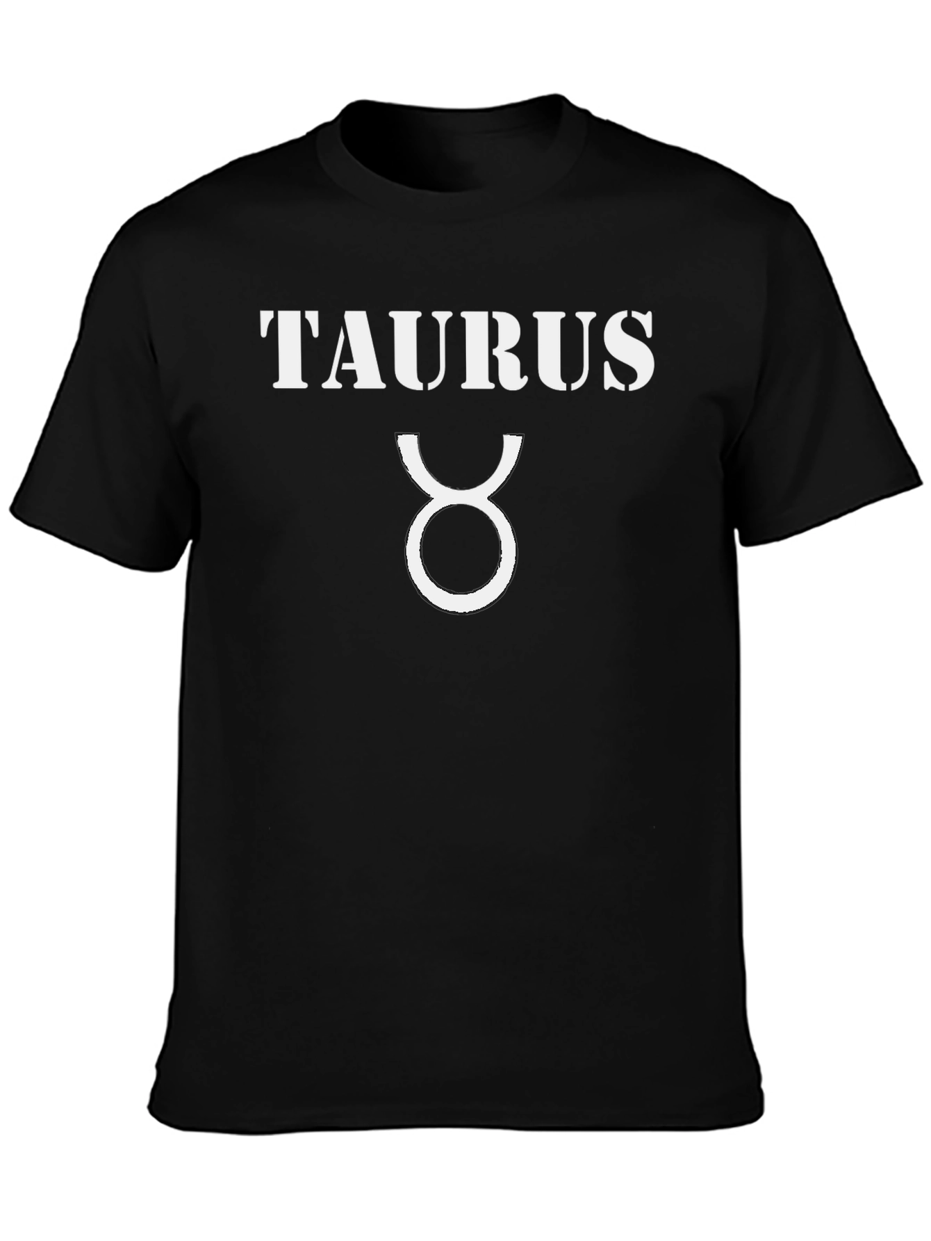 Taurus Zodiac Sign Black Graphic Tee