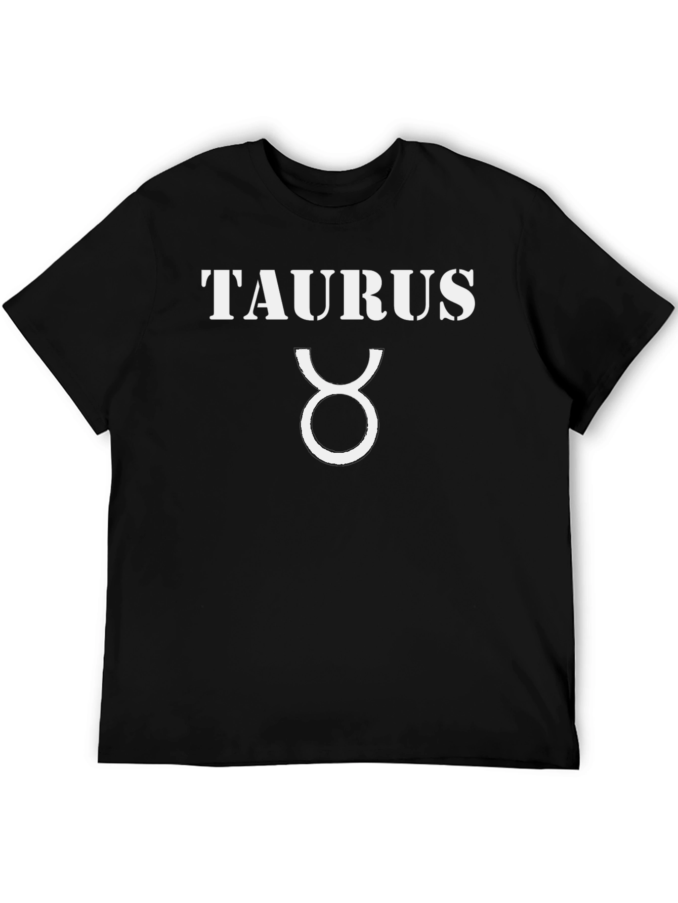 Taurus Zodiac Sign Black Graphic Tee