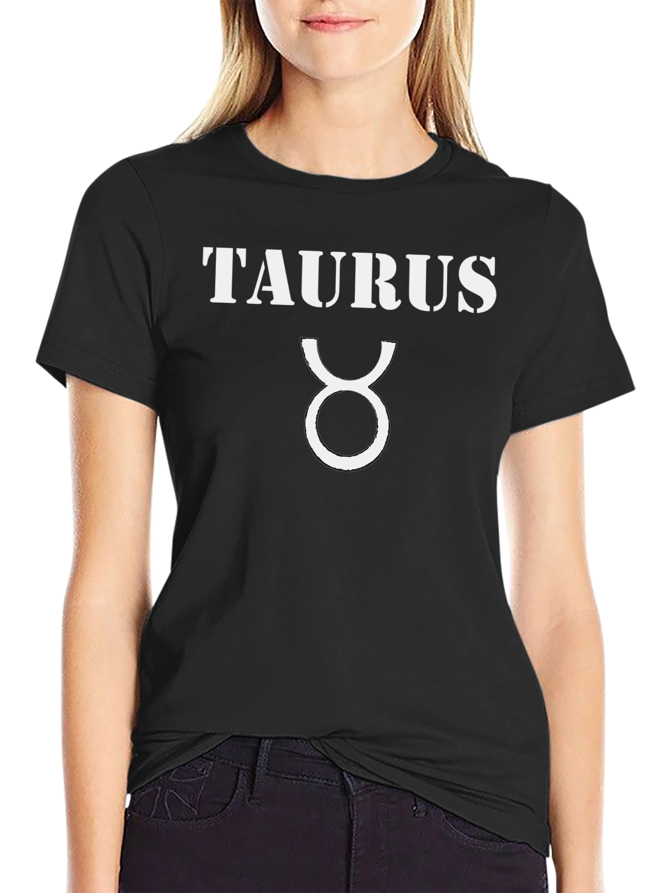 Taurus Zodiac Sign Black Graphic Tee