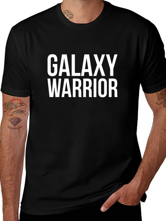 Galaxy Warrior Black T-Shirt - Cool Space Graphic Tee