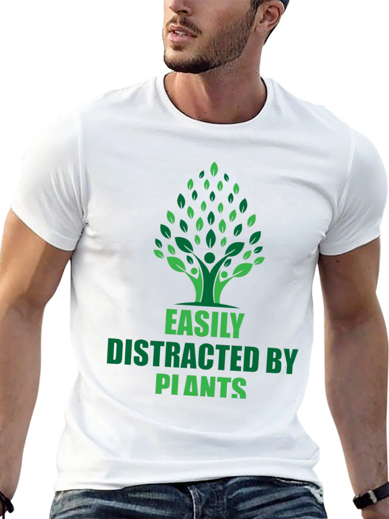 Easily Distracted by Plants Graphic T-Shirt