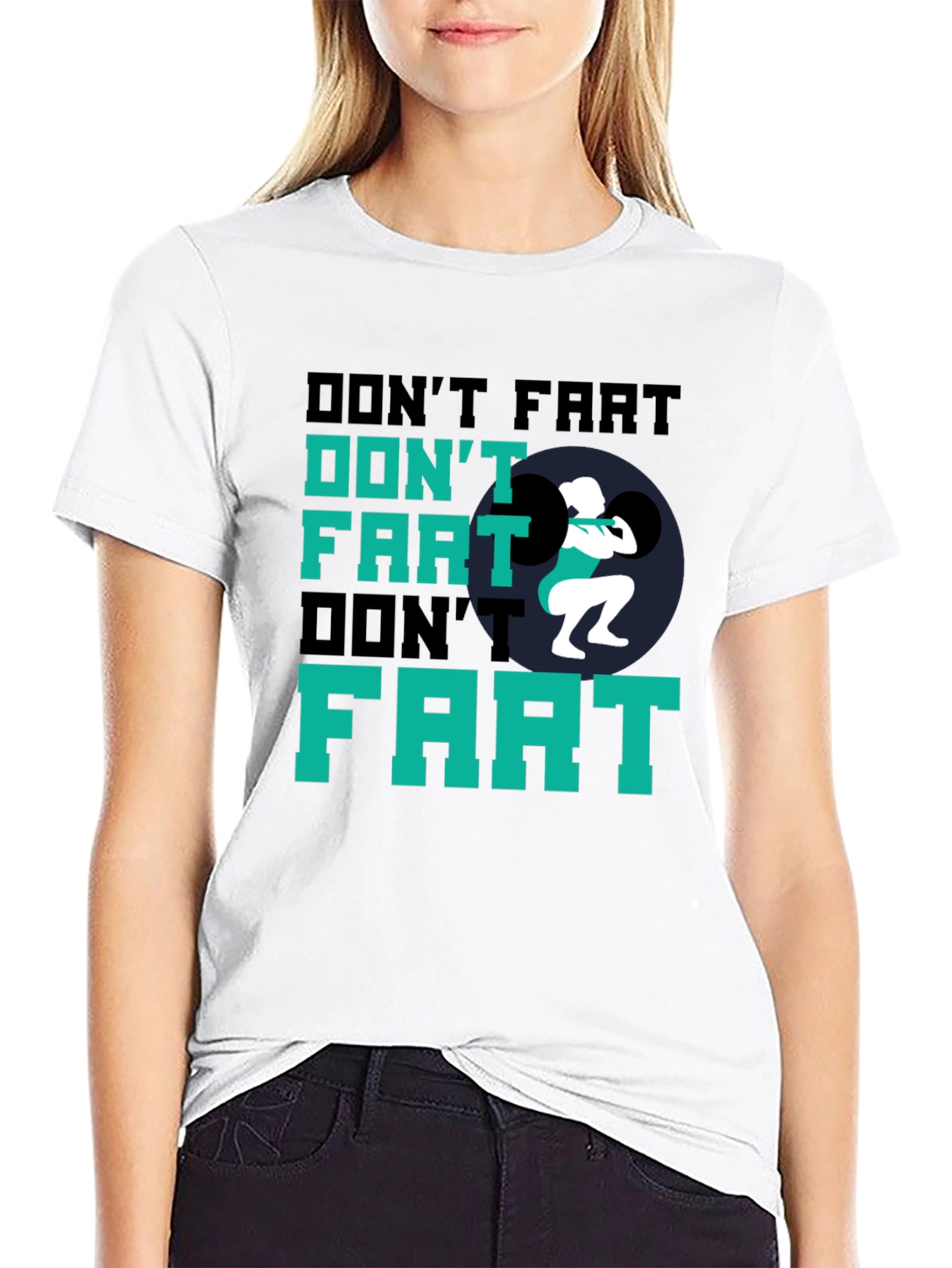 Dont Fart Weightlifting Black T-Shirt