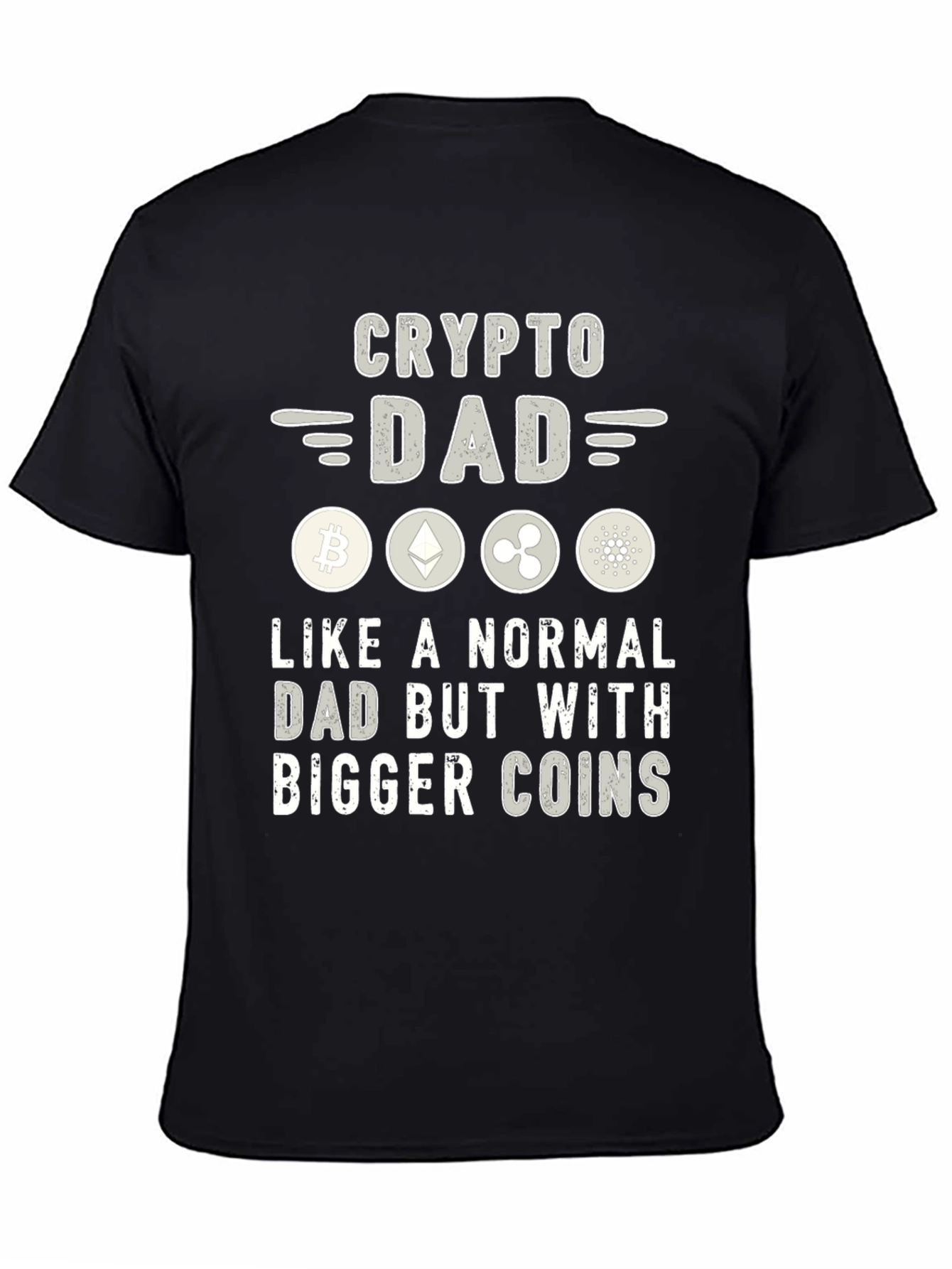 Crypto Dad T-Shirt - Bitcoin Ethereum Ripple Cardano