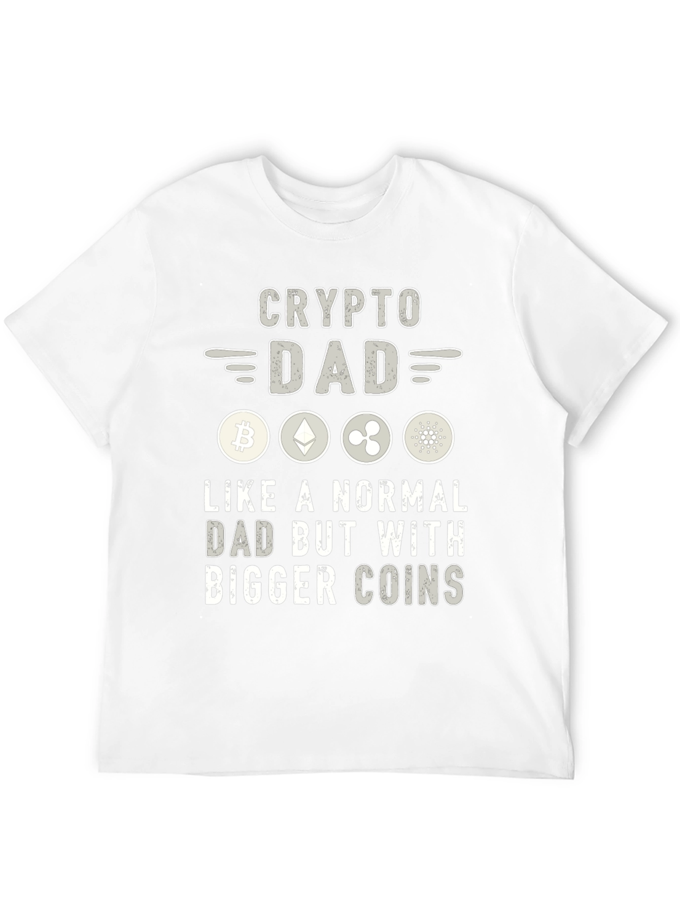 Crypto Dad T-Shirt - Bitcoin Ethereum Ripple Cardano