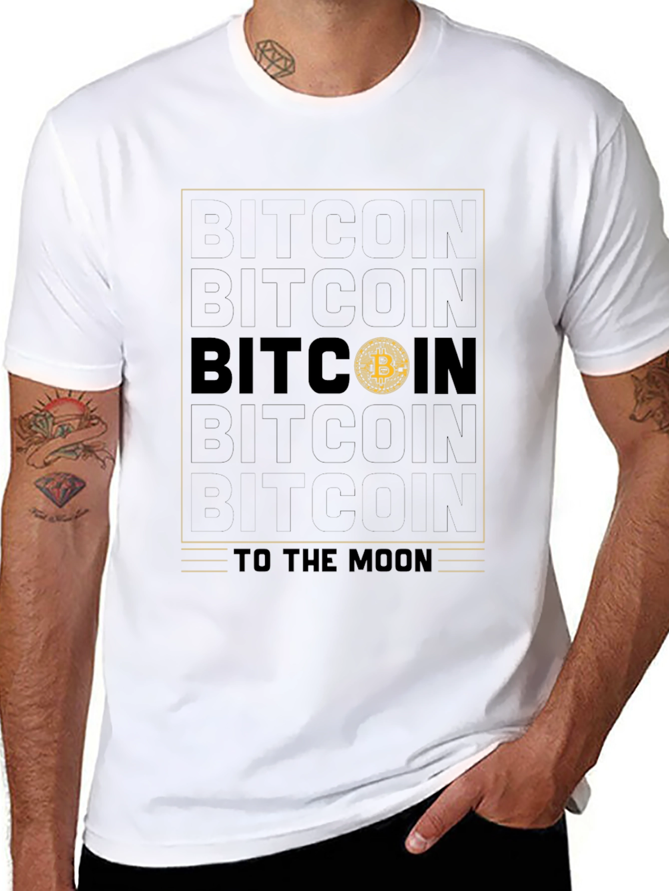 Bitcoin to the Moon Graphic Tee - Crypto HODL