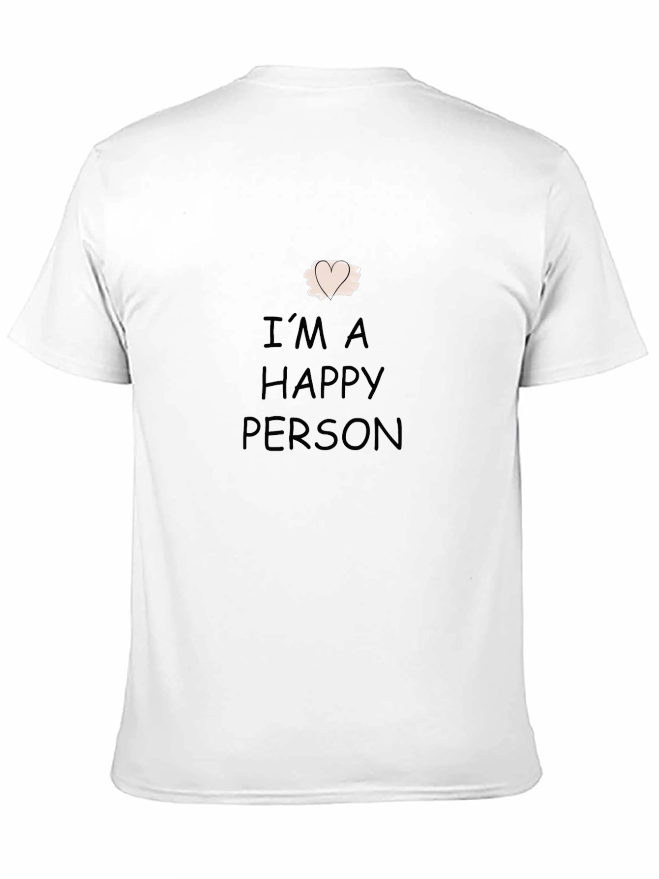 Happy Person Black T-Shirt