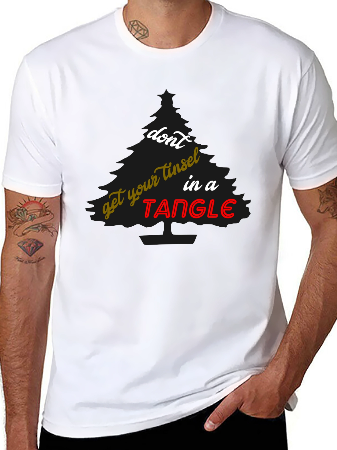 Tinsel in a Tangle Graphic Tee