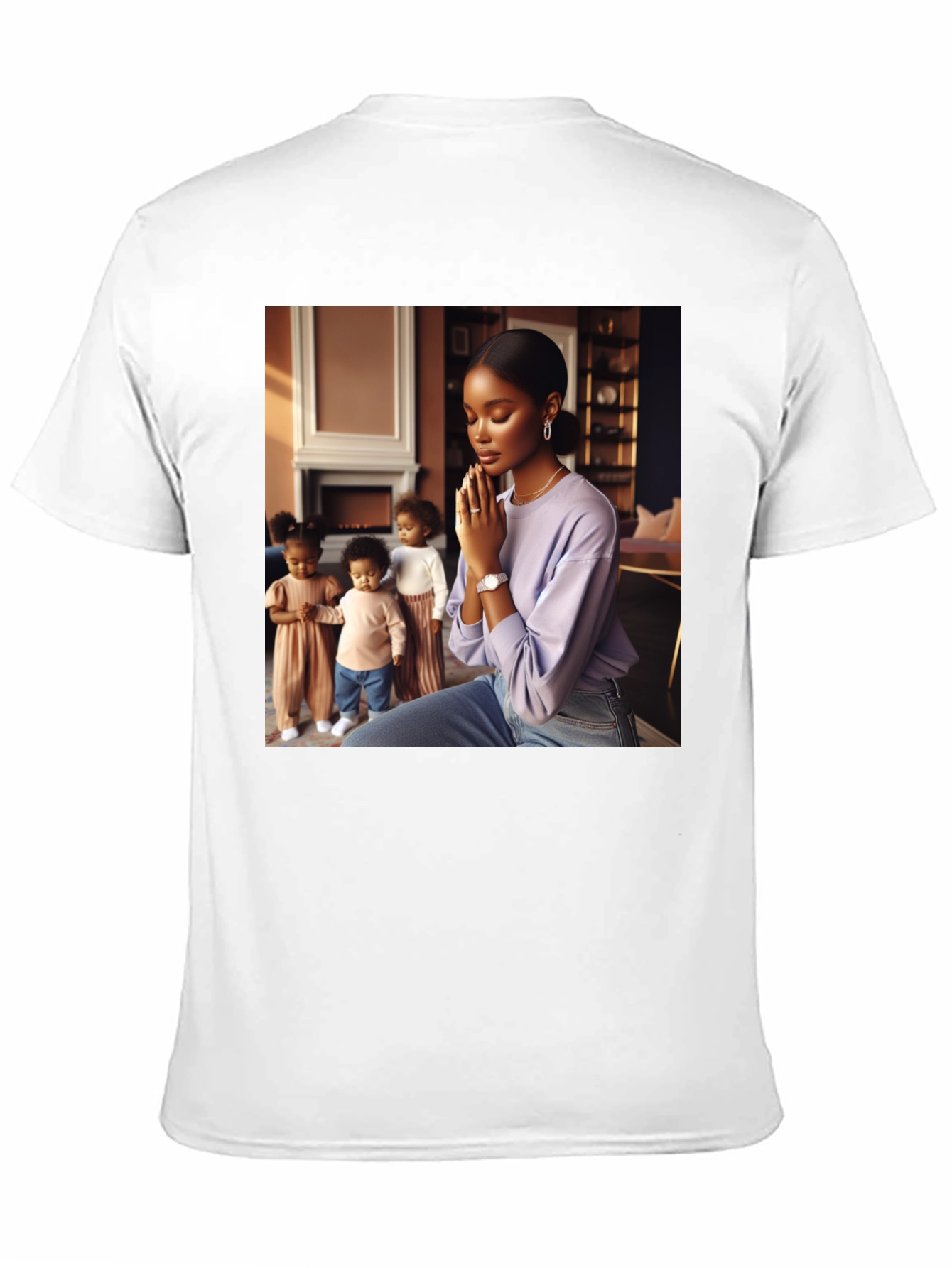 Stylish Graphic Print Black T-Shirt