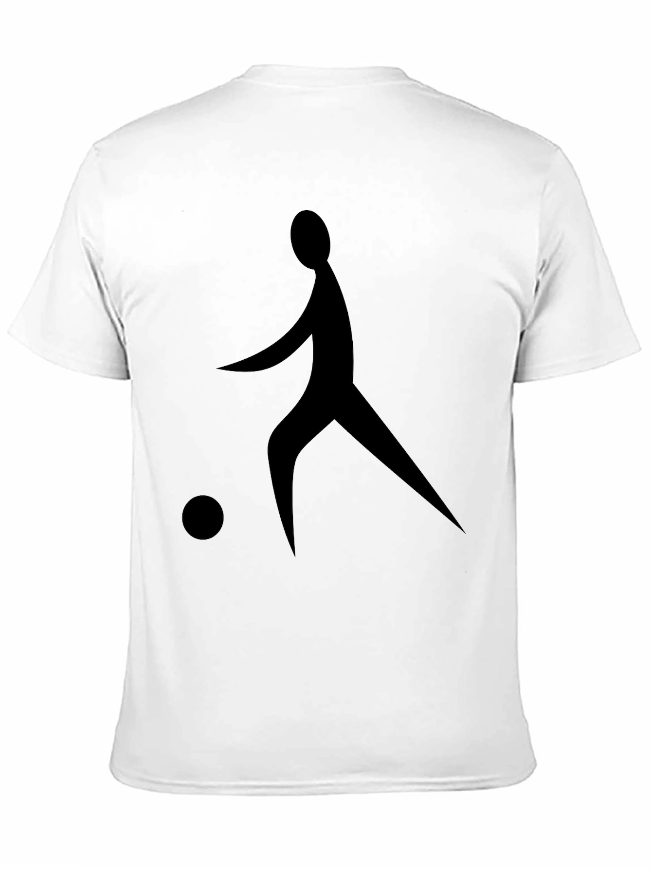 Black Soccer Player Graphic Tee