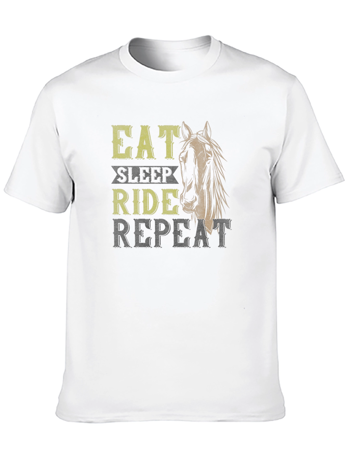 Eat Sleep Ride Repeat Horse T-Shirt