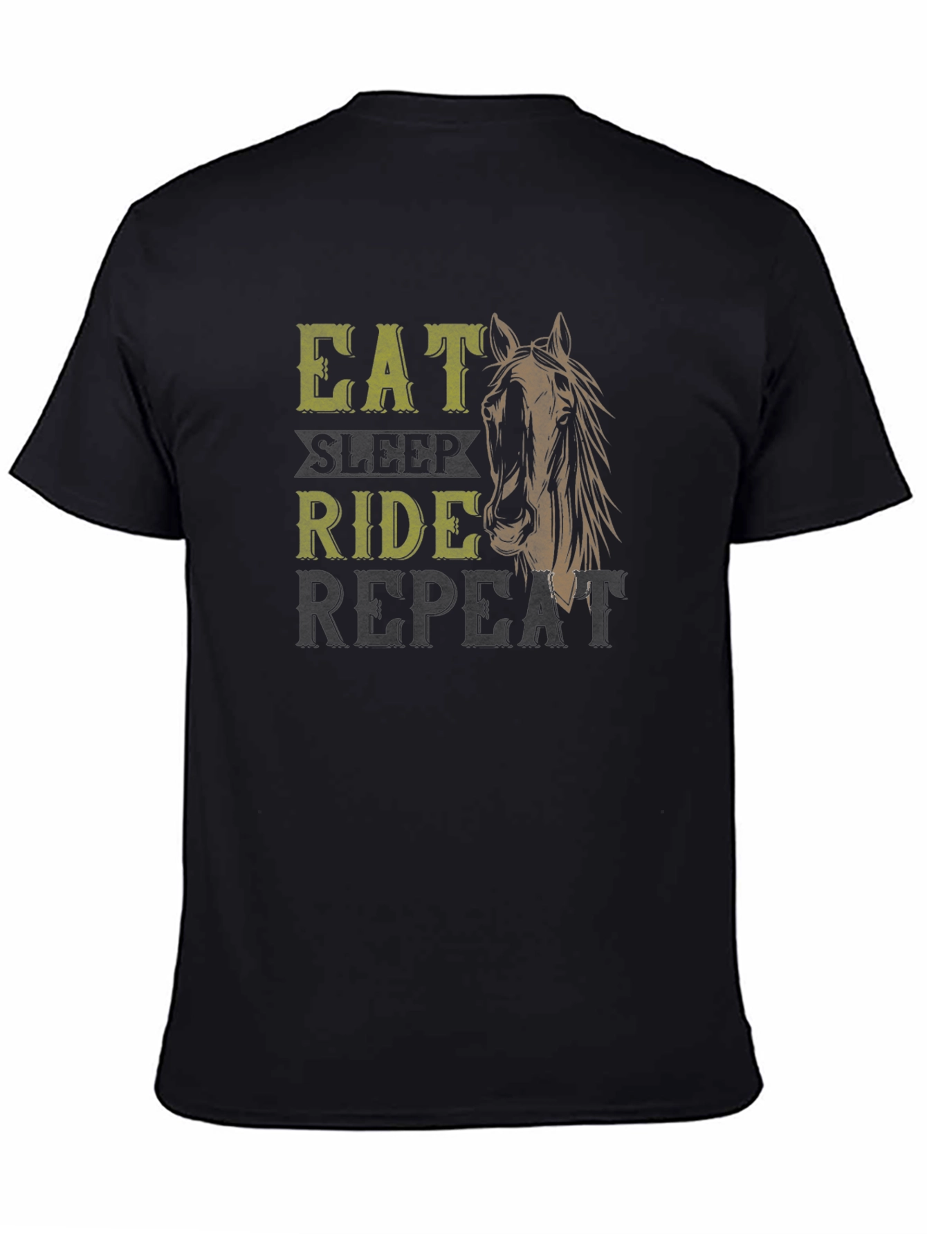 Eat Sleep Ride Repeat Horse T-Shirt