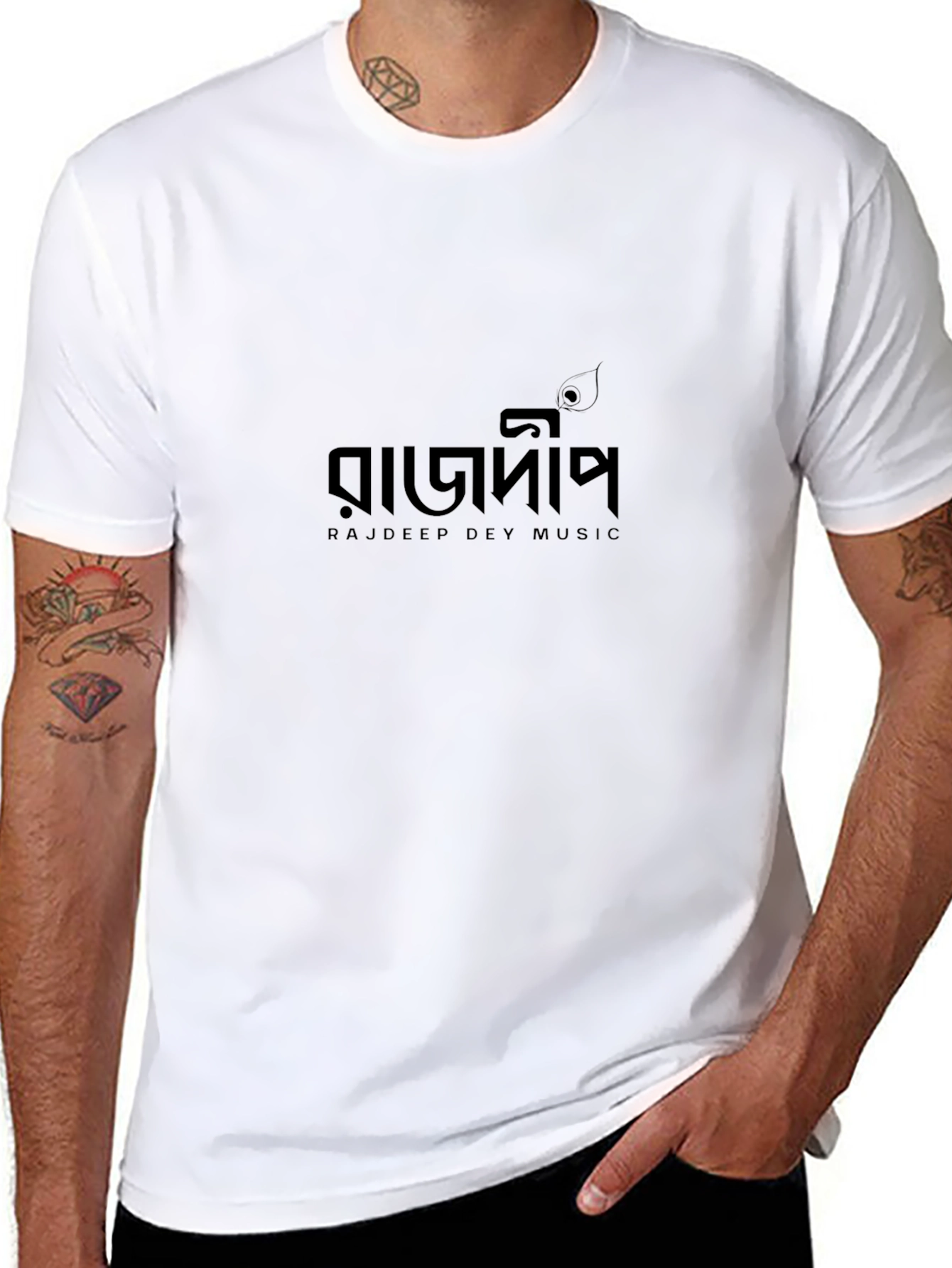 Rajdeep Dey Music Black T-Shirt