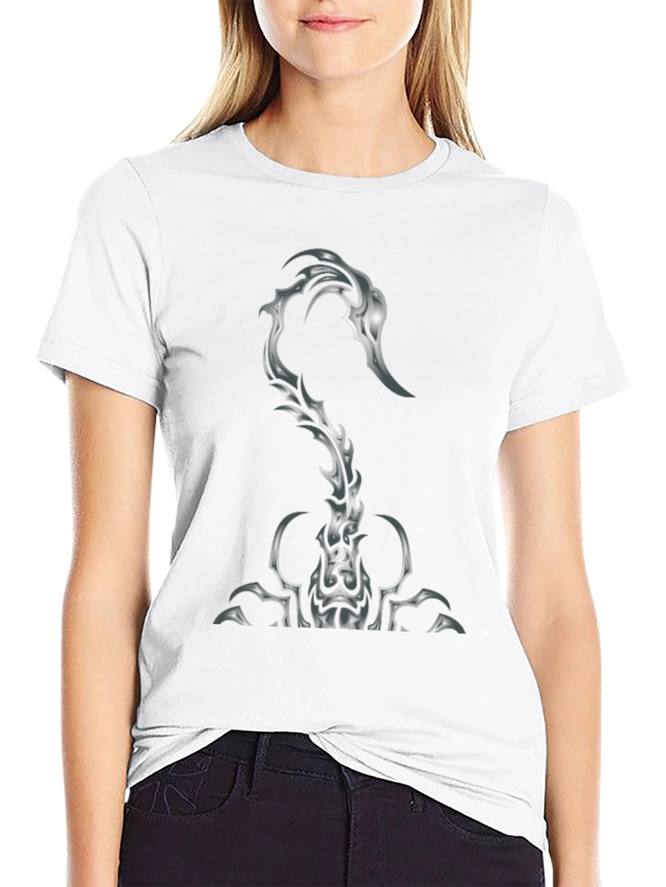 Scorpion Graphic Print Black T-Shirt
