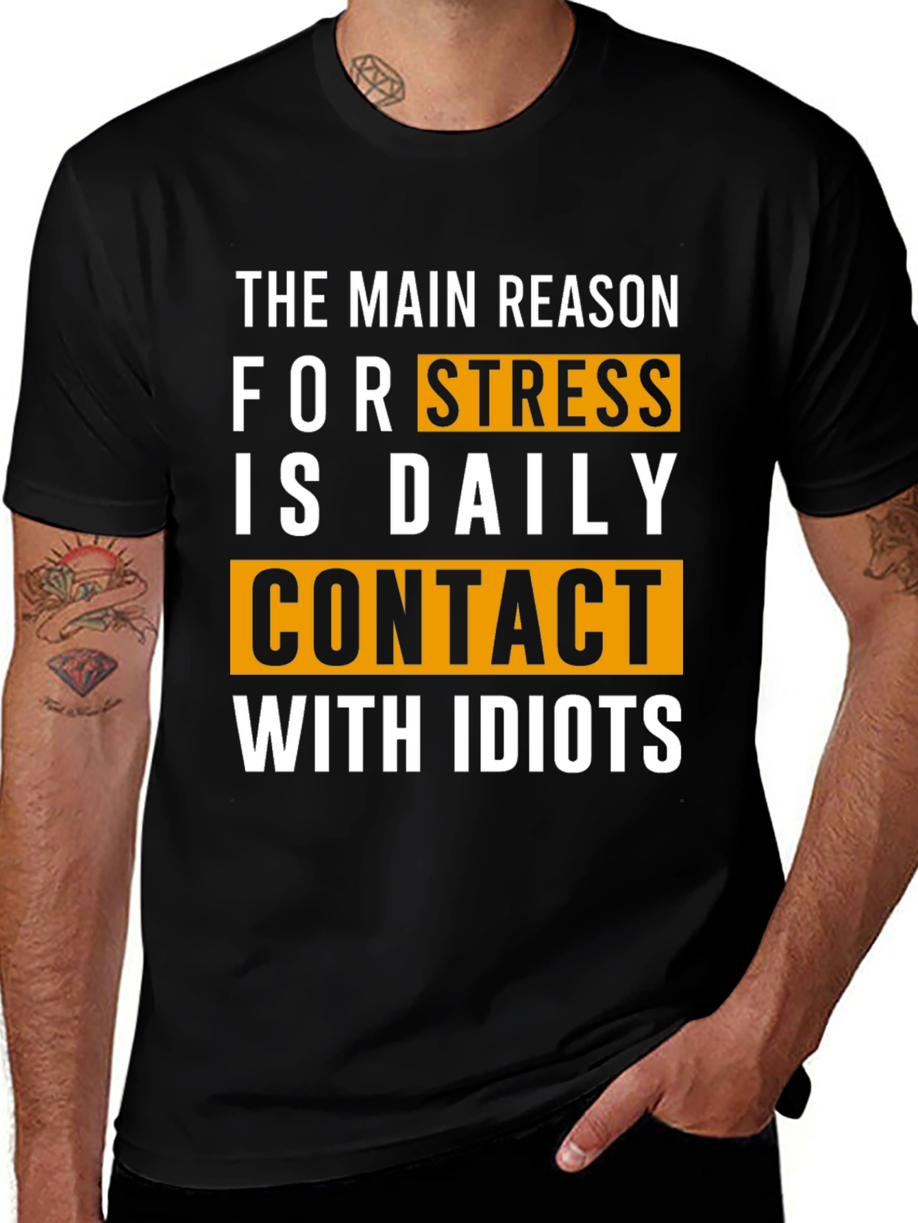 Stress Idiots T-Shirt: Humorous Daily Life Wear