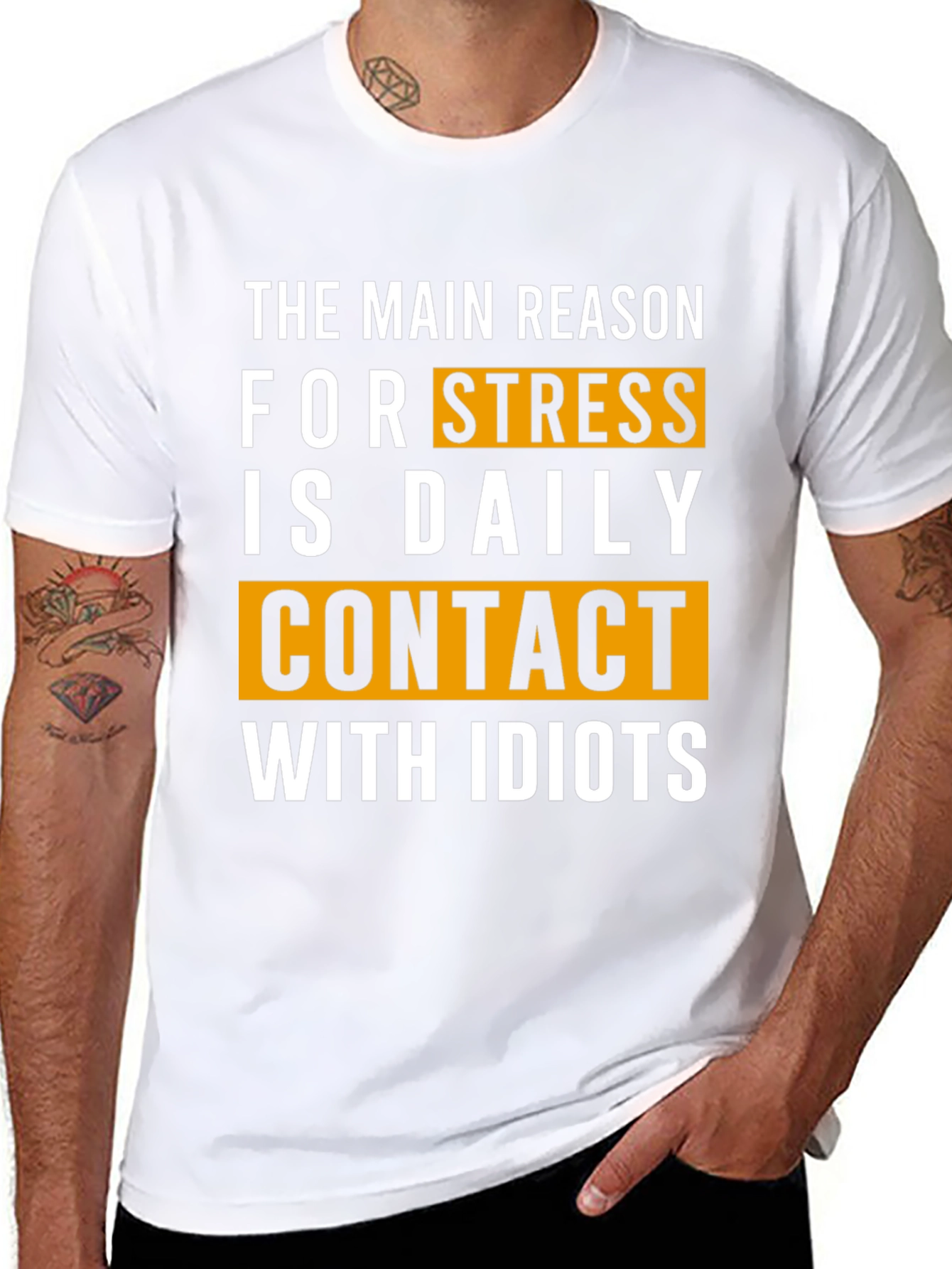 Stress Idiots T-Shirt: Humorous Daily Life Wear