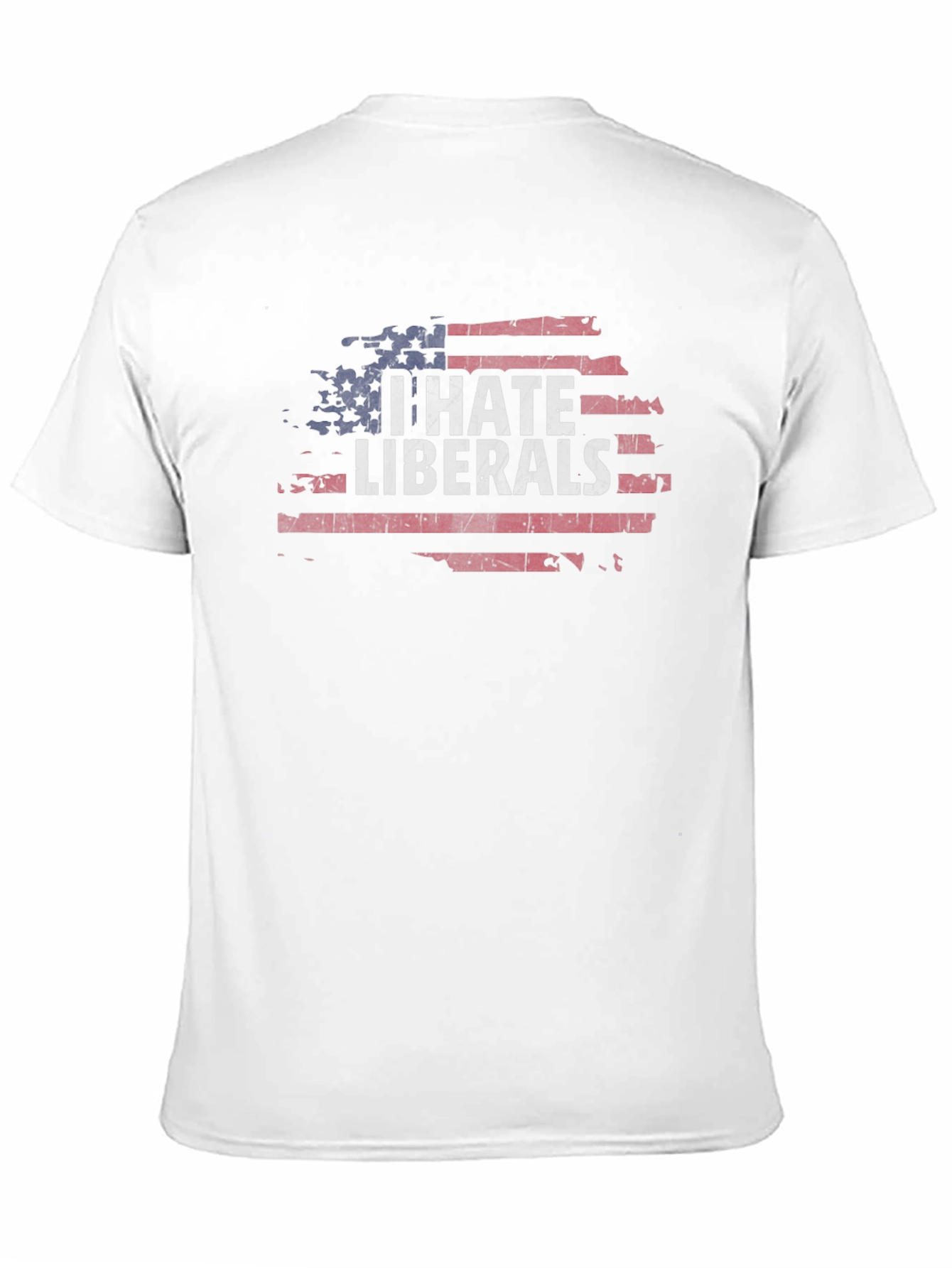 I Hate Liberals Flag Tee