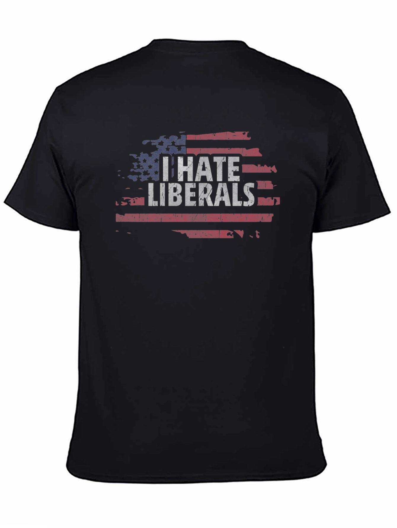 I Hate Liberals Flag Tee