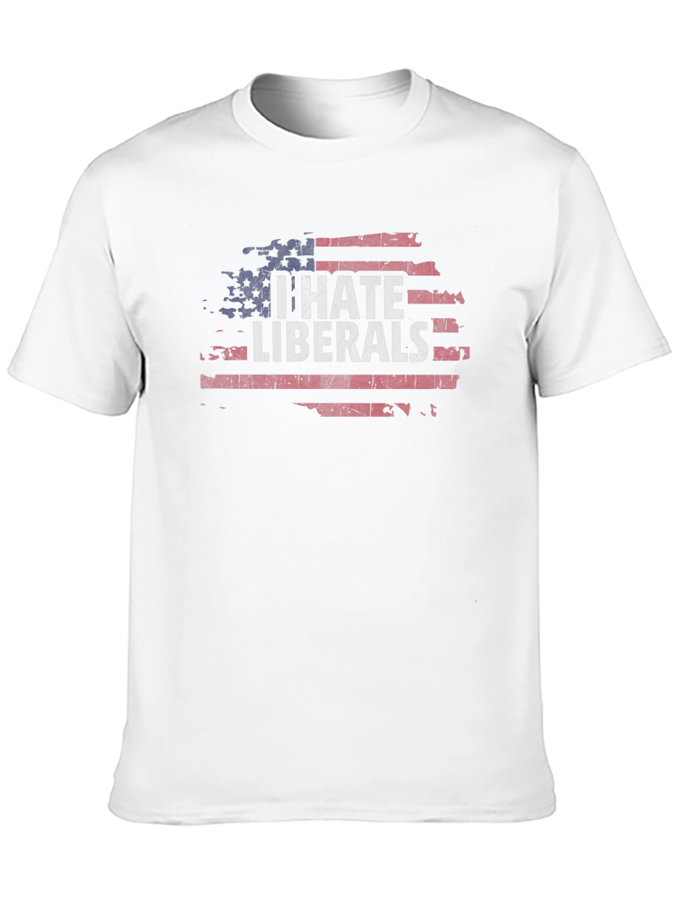 I Hate Liberals Flag Tee