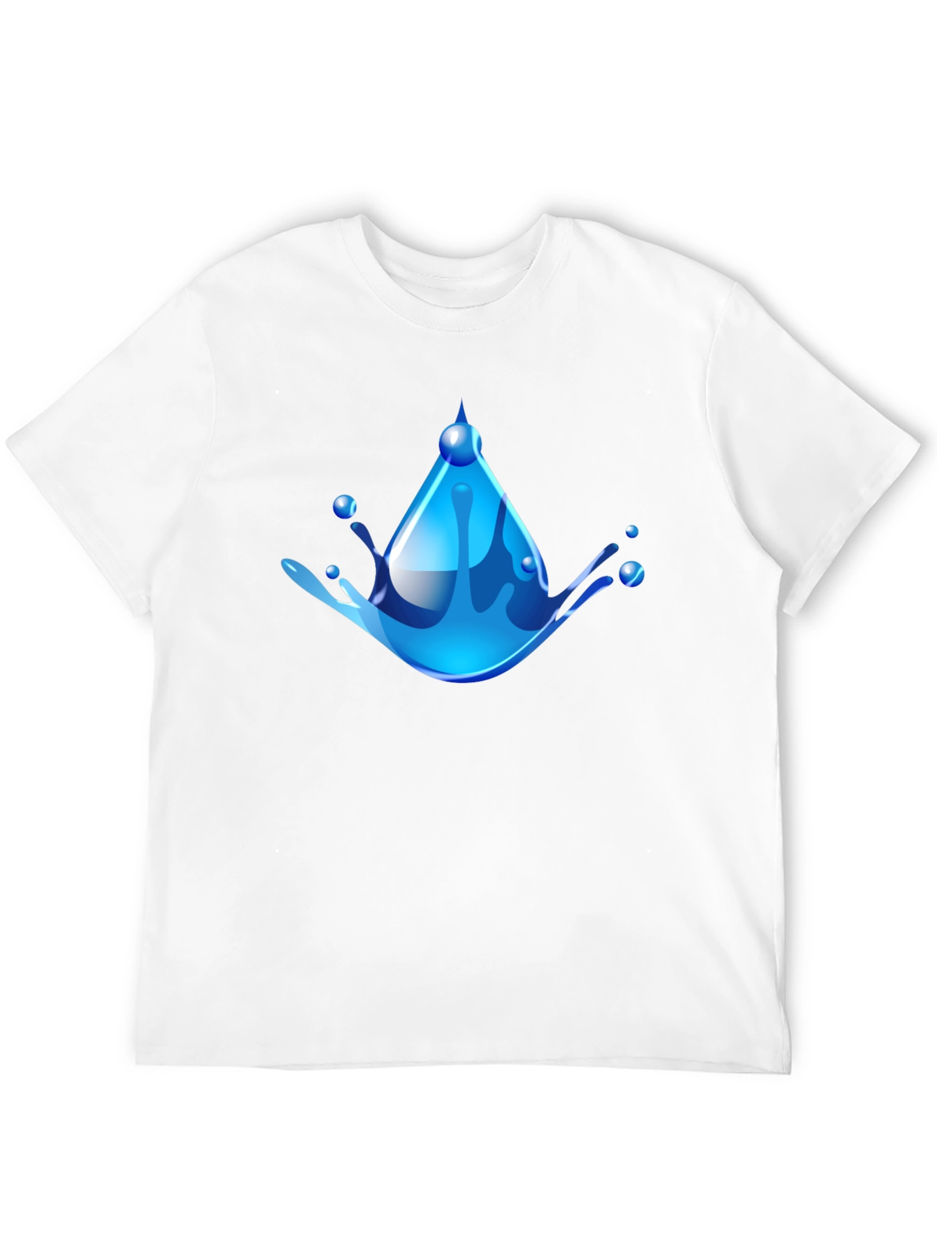 Water Drop Graphic Tee - Cool & Refreshing Design