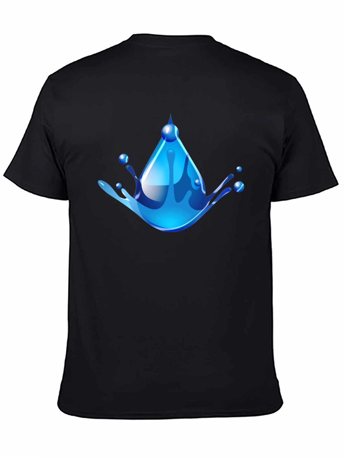 Water Drop Graphic Tee - Cool & Refreshing Design