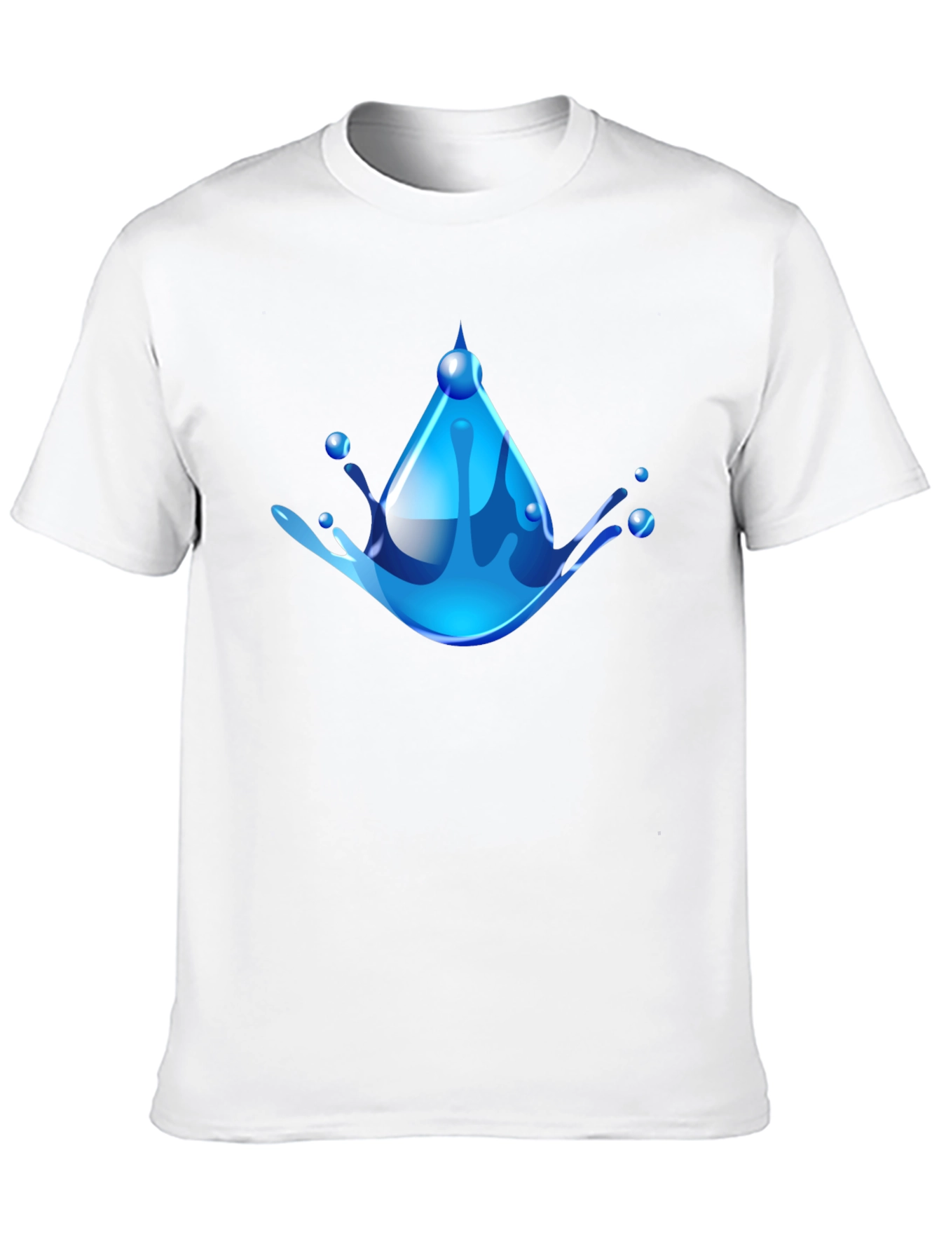 Water Drop Graphic Tee - Cool & Refreshing Design