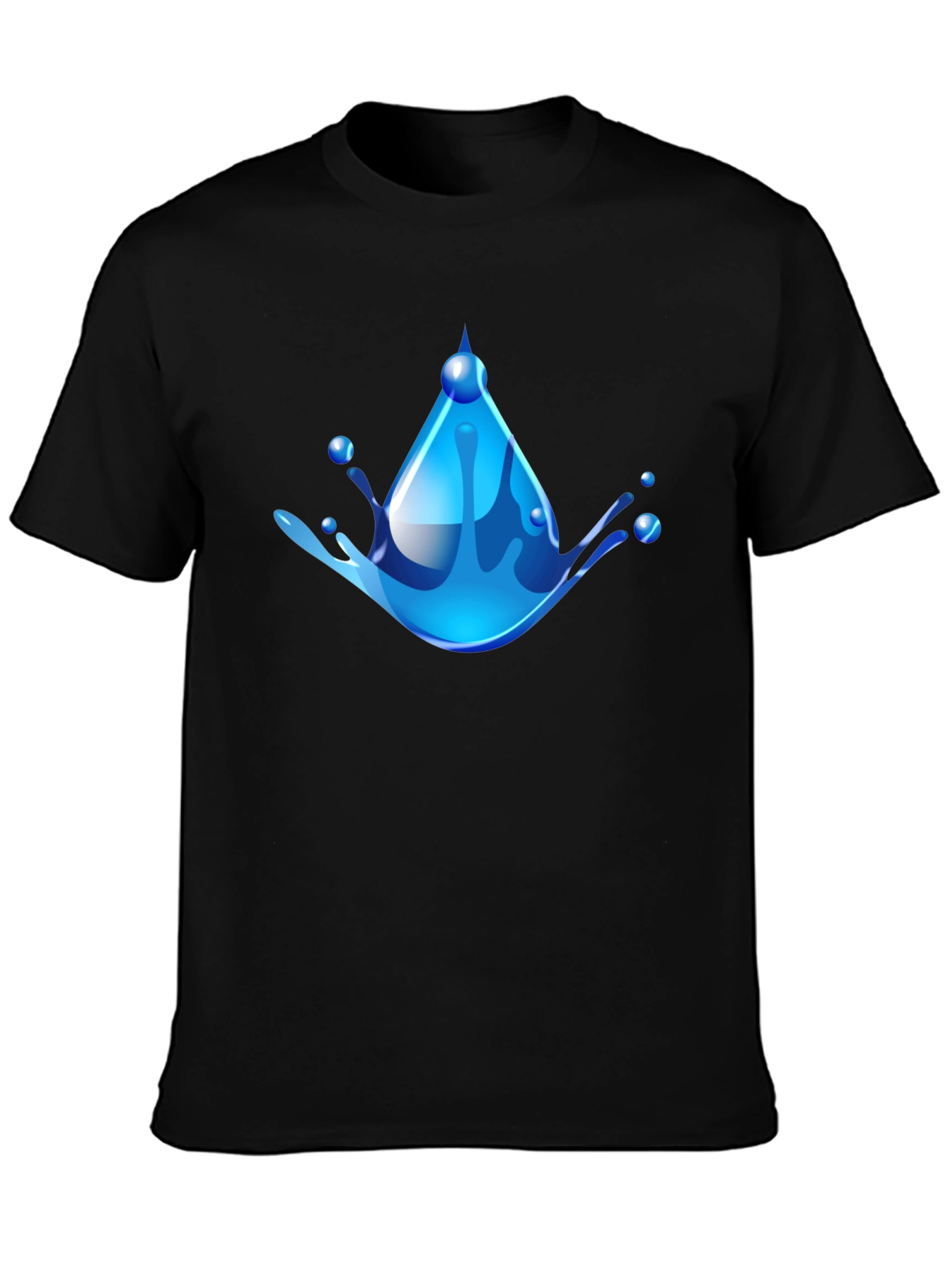 Water Drop Graphic Tee - Cool & Refreshing Design