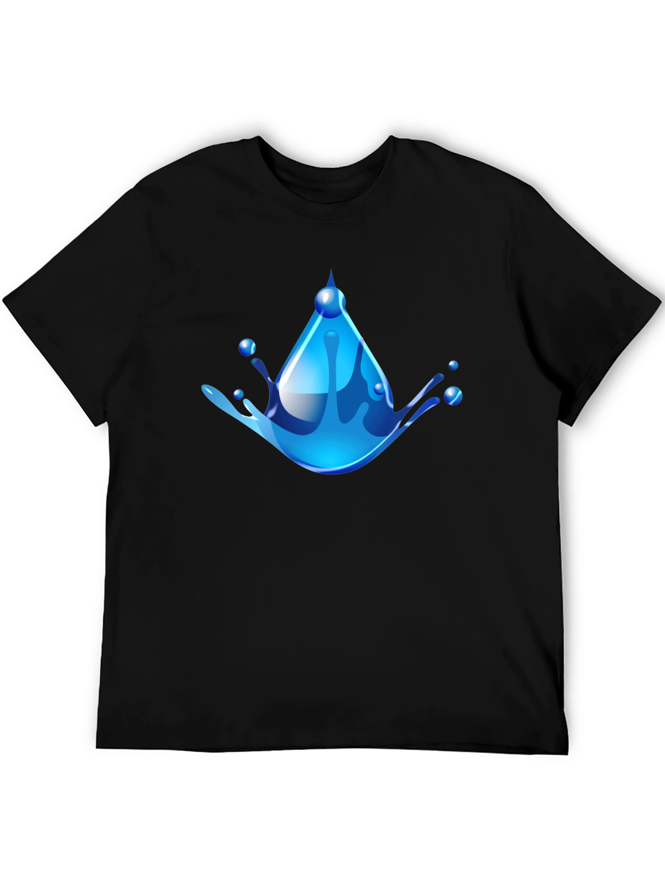 Water Drop Graphic Tee - Cool & Refreshing Design