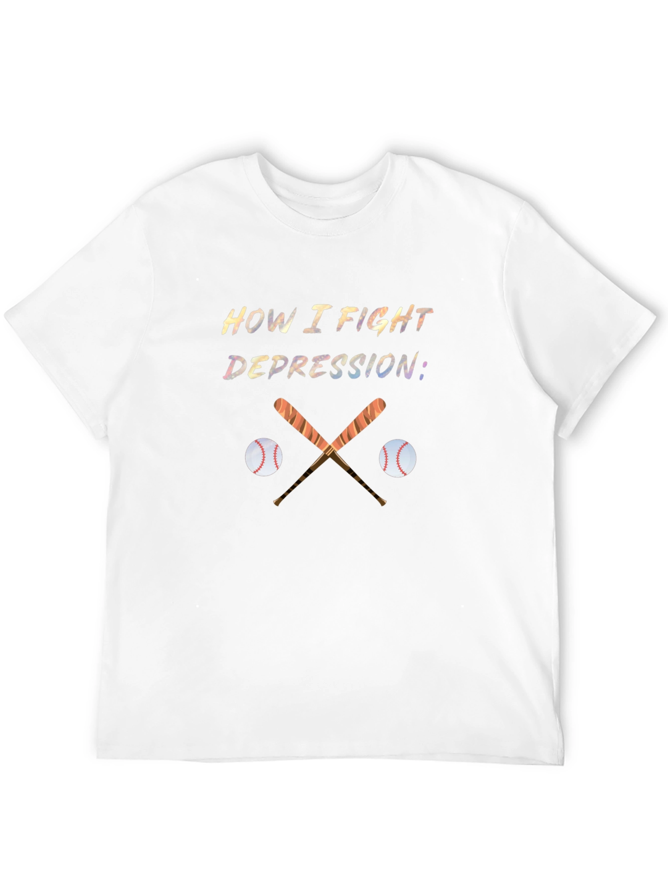 Baseball Depression Fighter T-Shirt