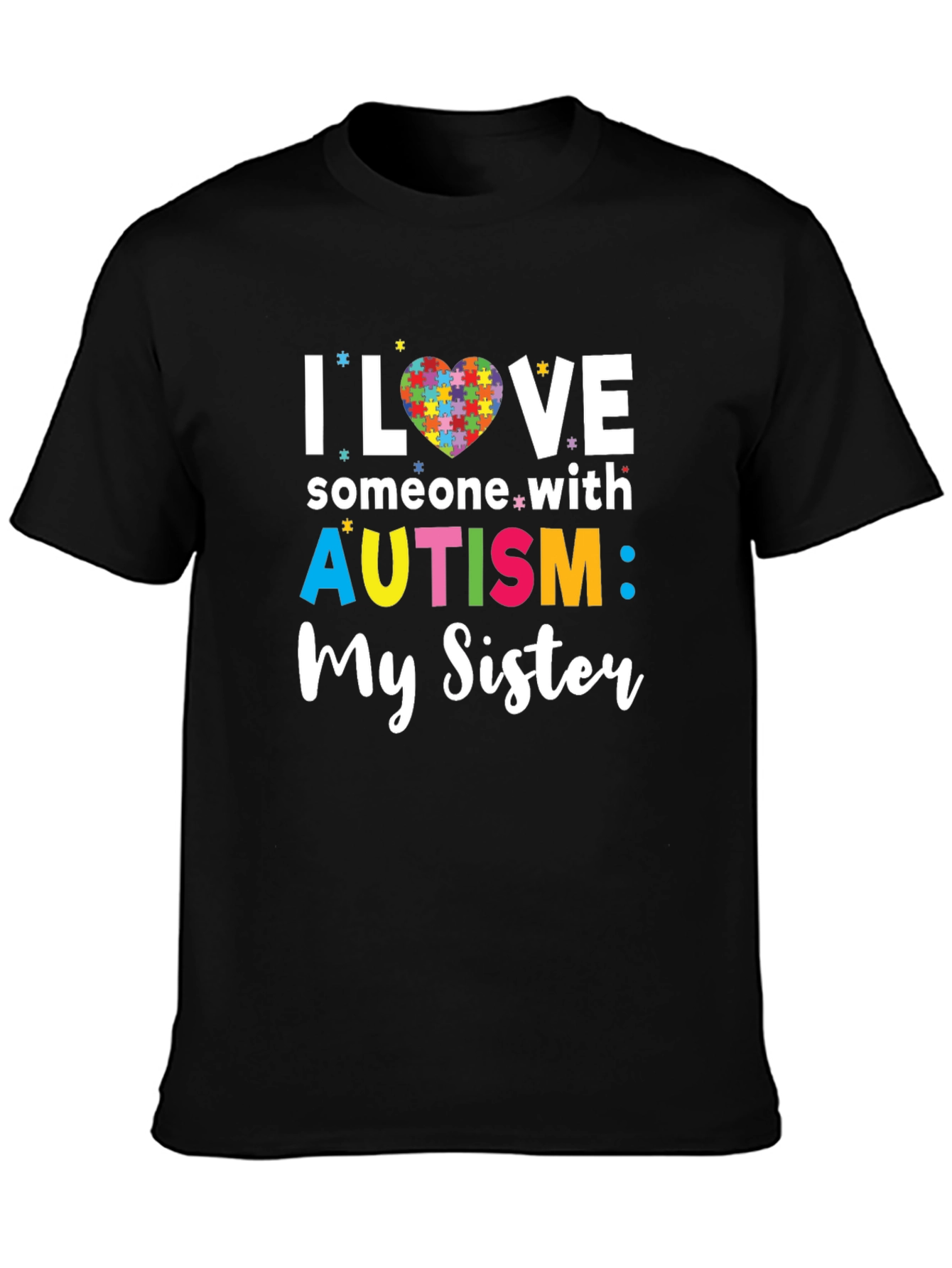 Autism Awareness I Love My Sister T-Shirt