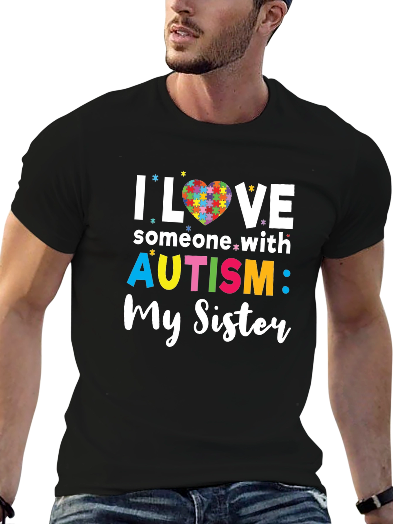 Autism Awareness I Love My Sister T-Shirt