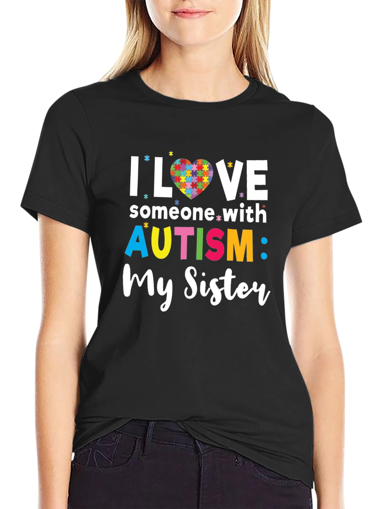 Autism Awareness I Love My Sister T-Shirt