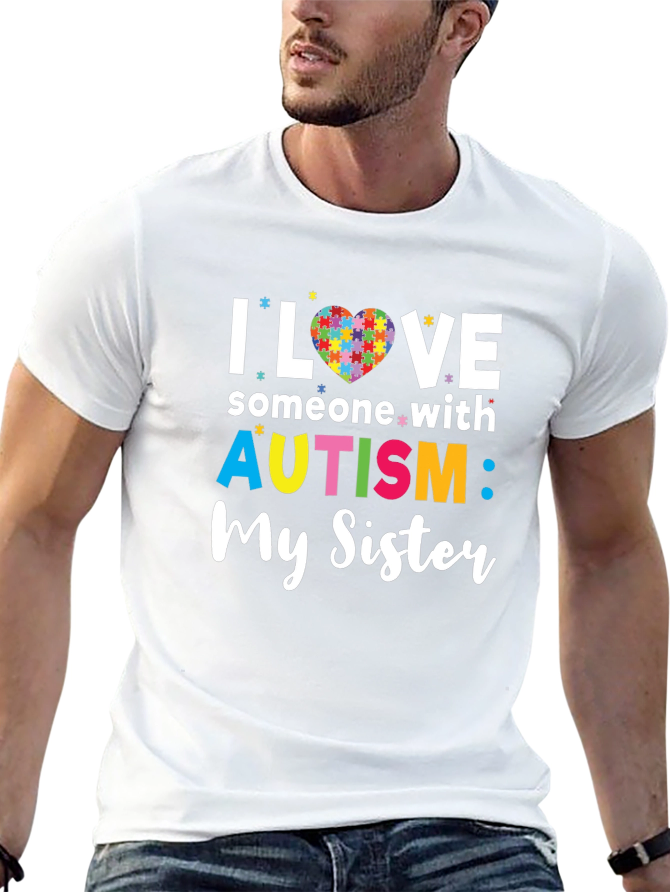 Autism Awareness I Love My Sister T-Shirt