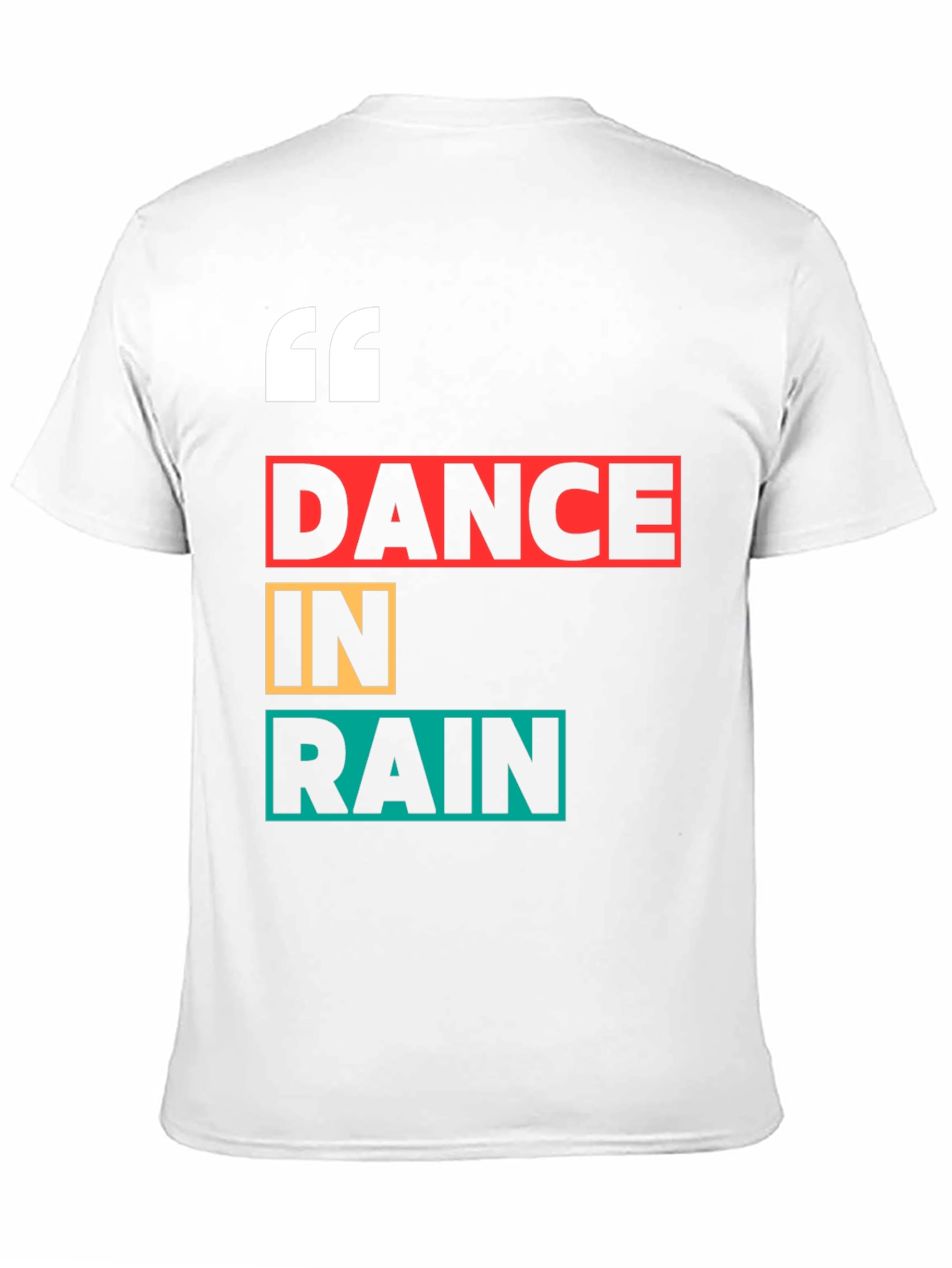 Dance in Rain Graphic Print Black T-Shirt