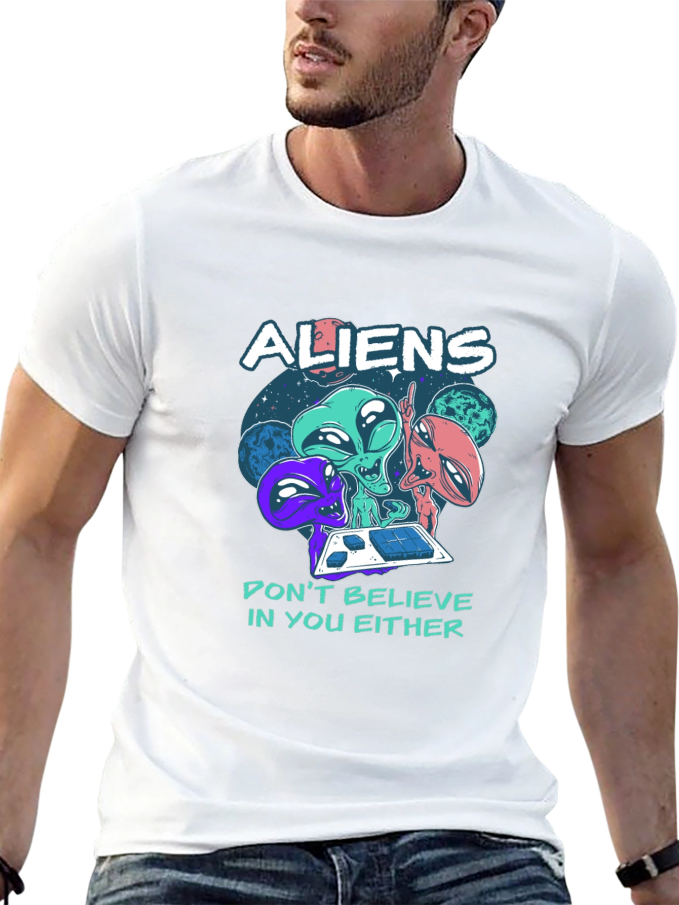 Aliens Graphic Tee - Dont Believe In You Either