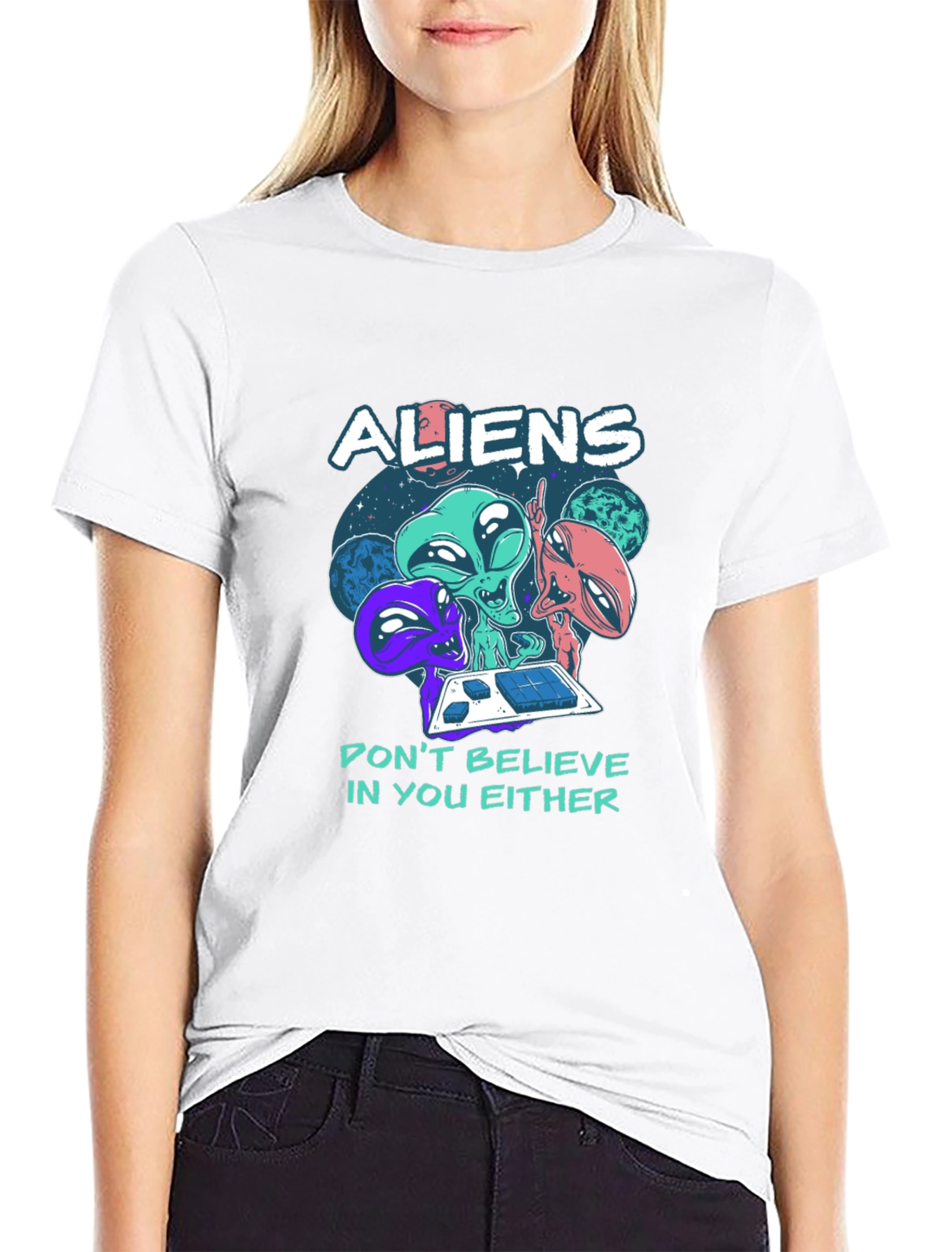 Aliens Graphic Tee - Dont Believe In You Either
