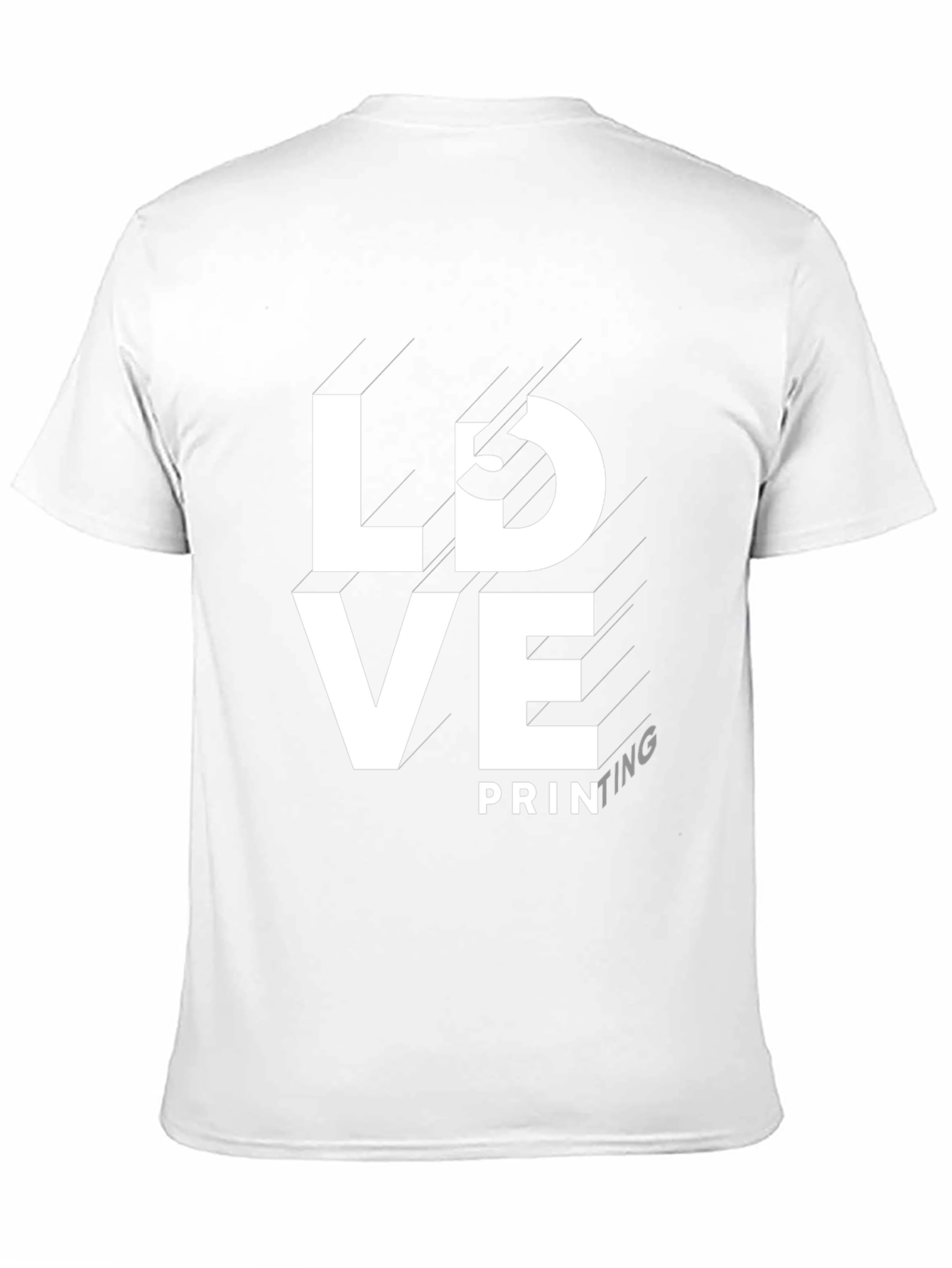 Love Printing Black Tee - Stylish Graphic T-Shirt