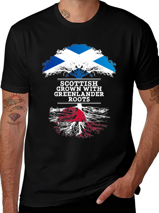 Scottish Grown with Greenlander Roots T-Shirt