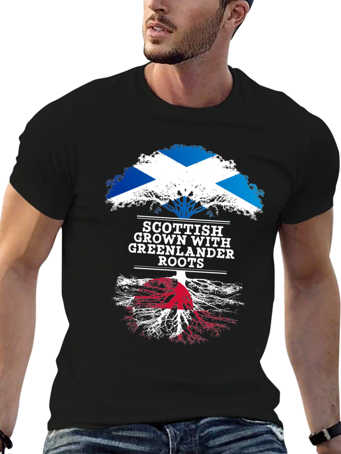 Scottish Grown with Greenlander Roots T-Shirt