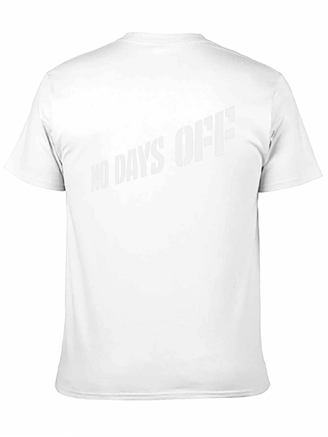 No Days Off Black Graphic T-Shirt