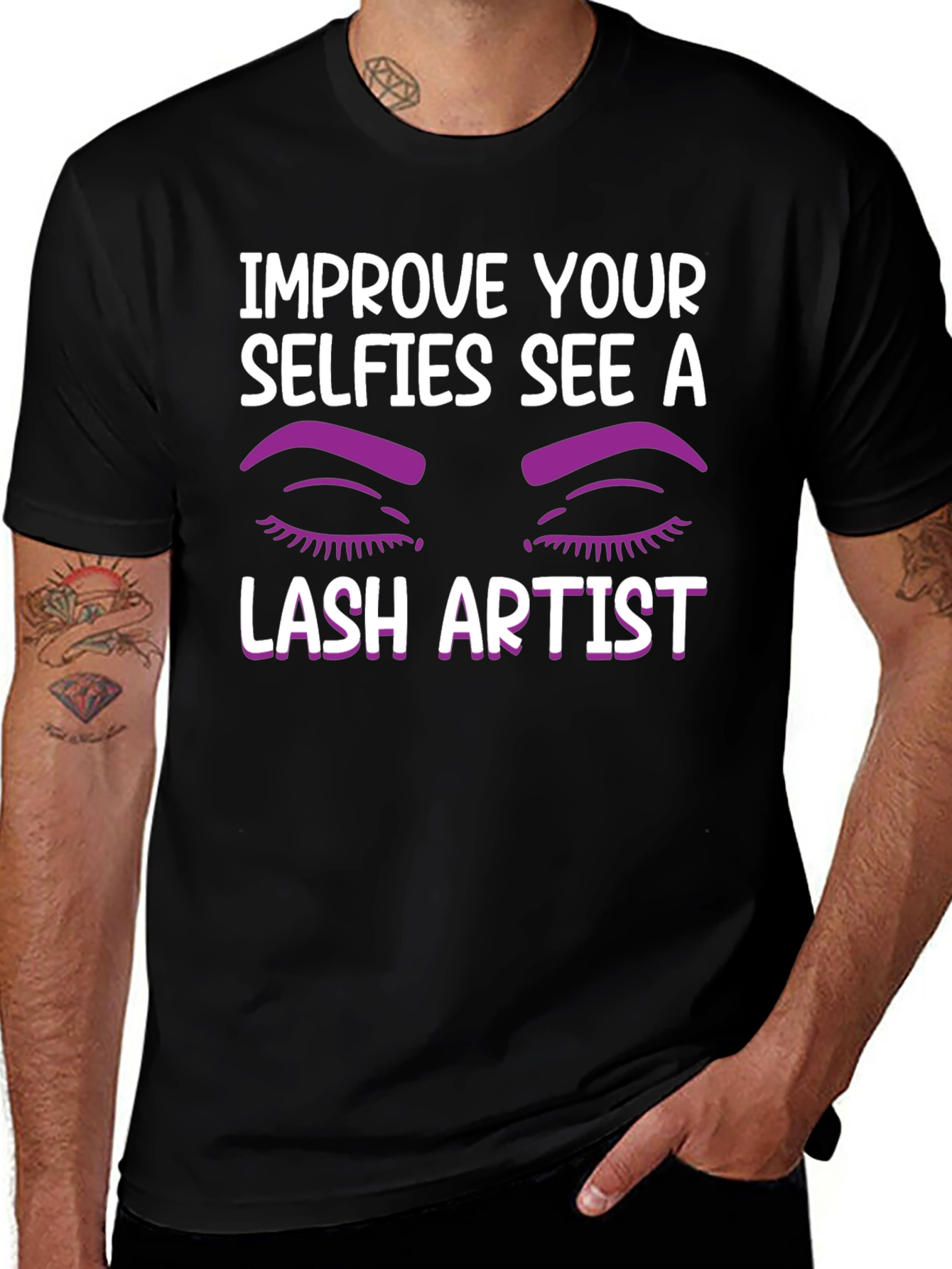 Improve Your Selfies Lash Artist T-Shirt